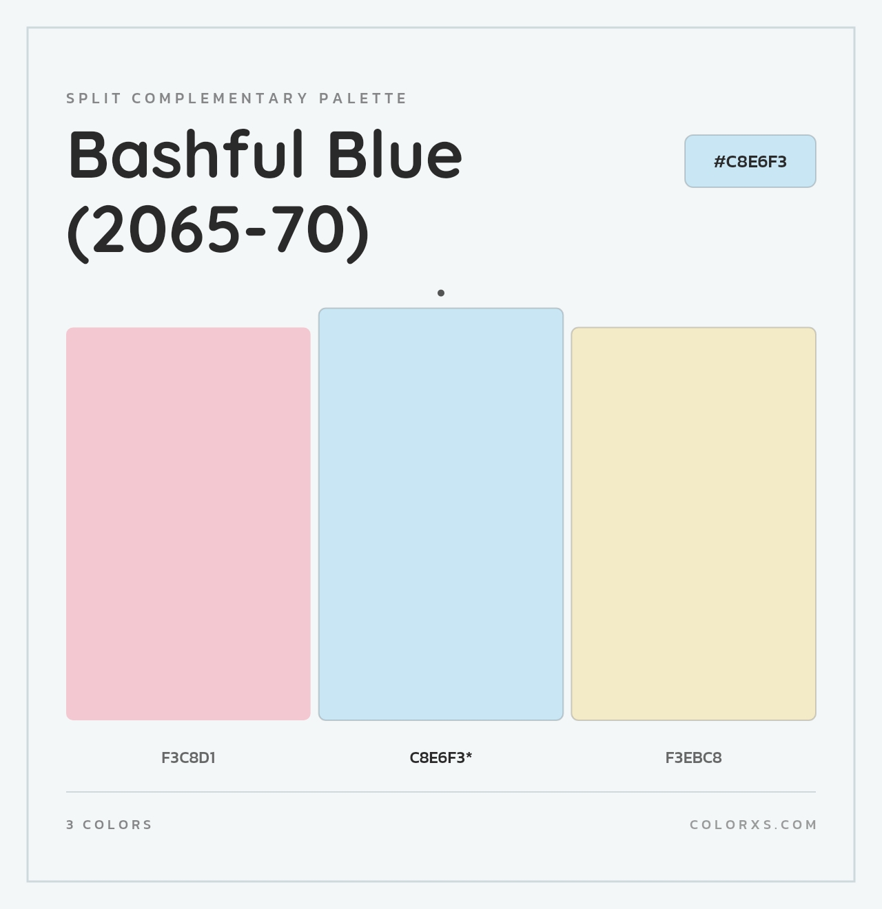 Bashful Blue (2065-70) - Split-Complementary Color Palette