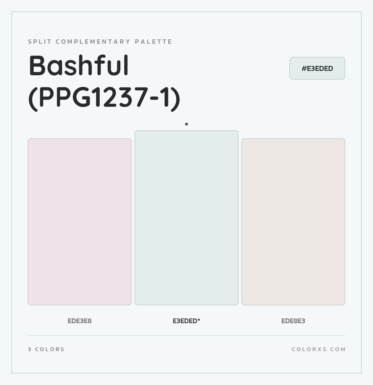 Bashful (PPG1237-1) - Split-Complementary Color Palette