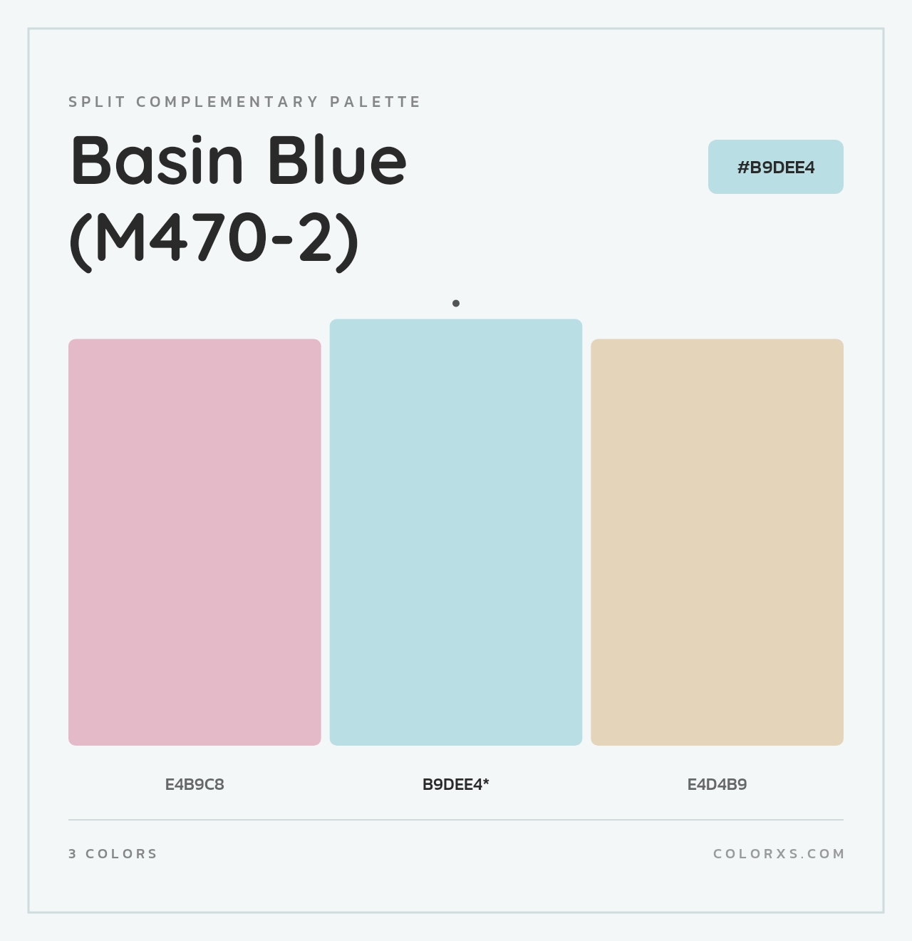 Basin Blue (M470-2) - Split-Complementary Color Palette
