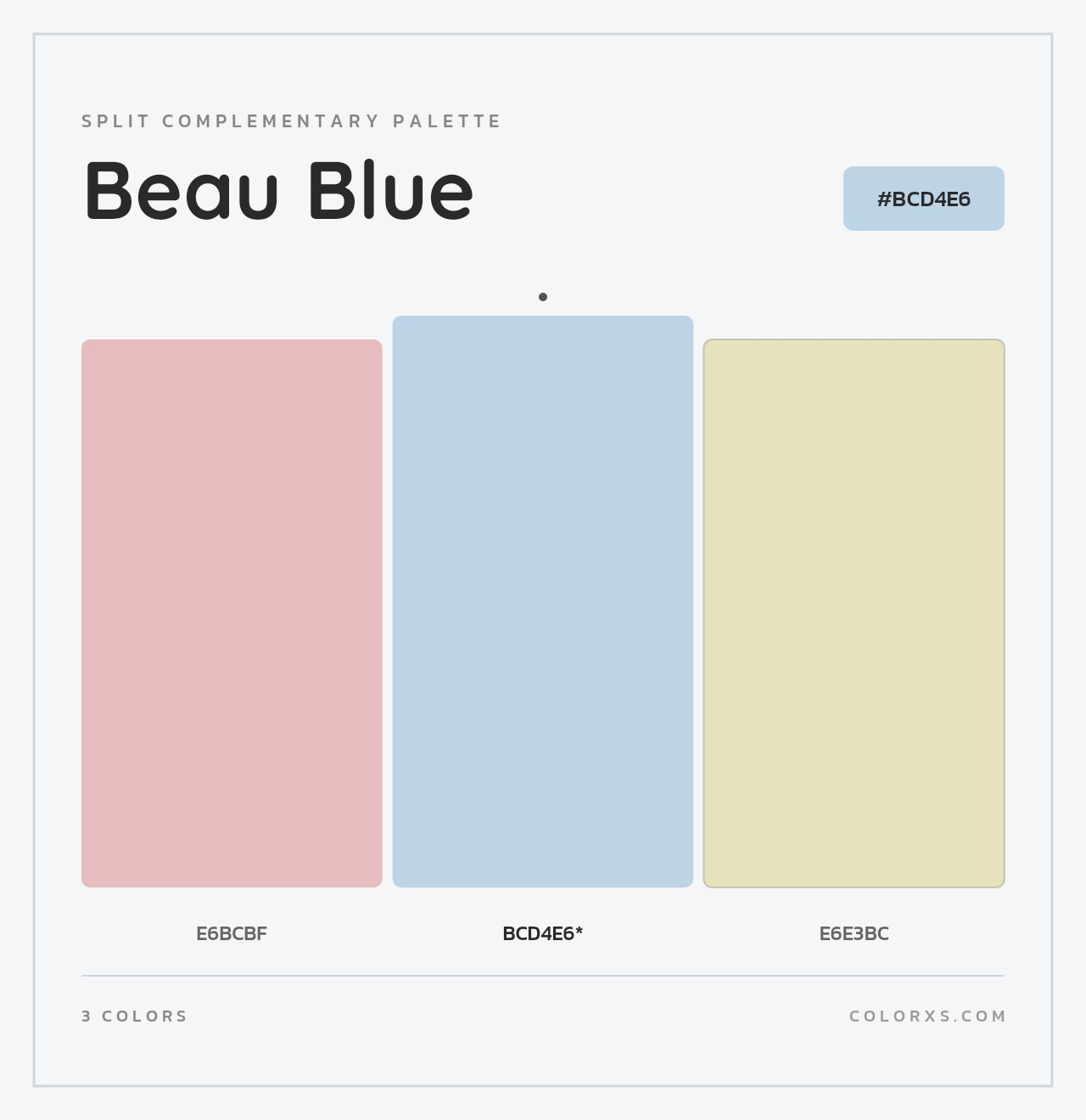 Beau Blue - Split-Complementary Color Palette