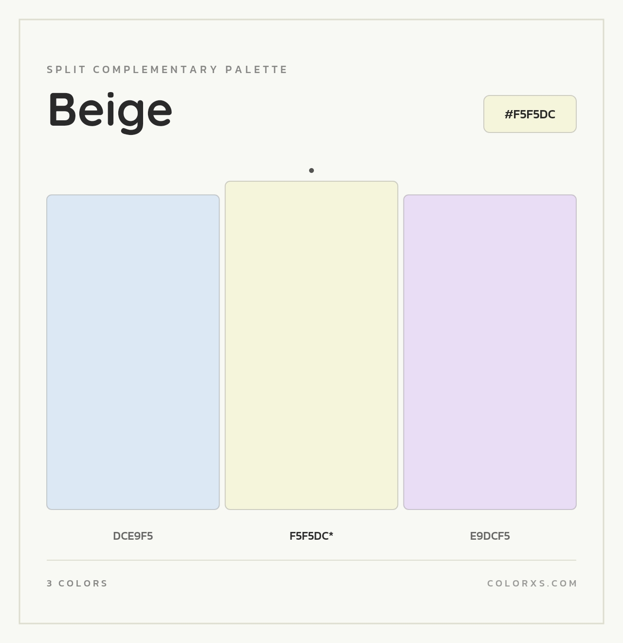 Beige - Split-Complementary Color Palette