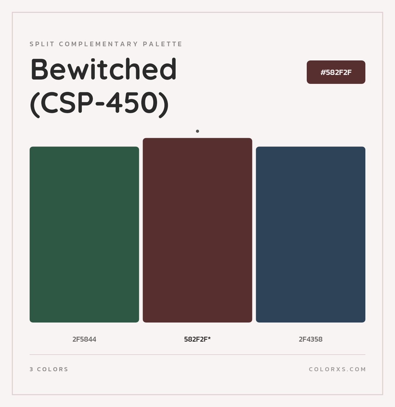 Bewitched (CSP-450) - Split-Complementary Color Palette