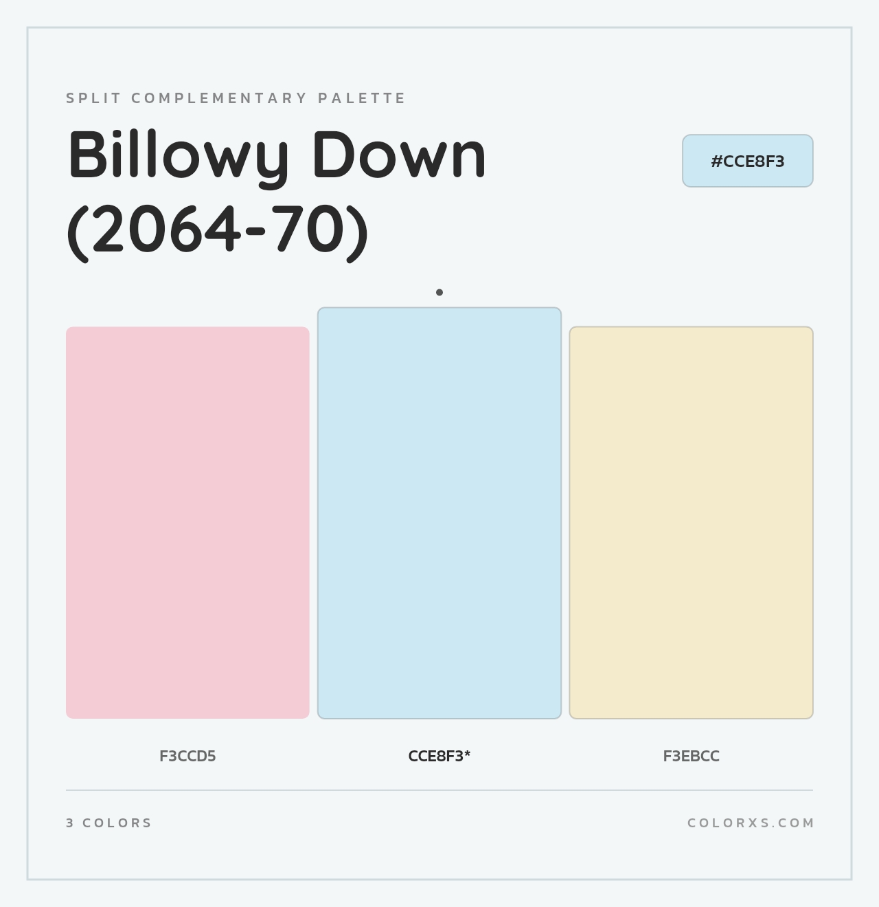 Billowy Down (2064-70) - Split-Complementary Color Palette
