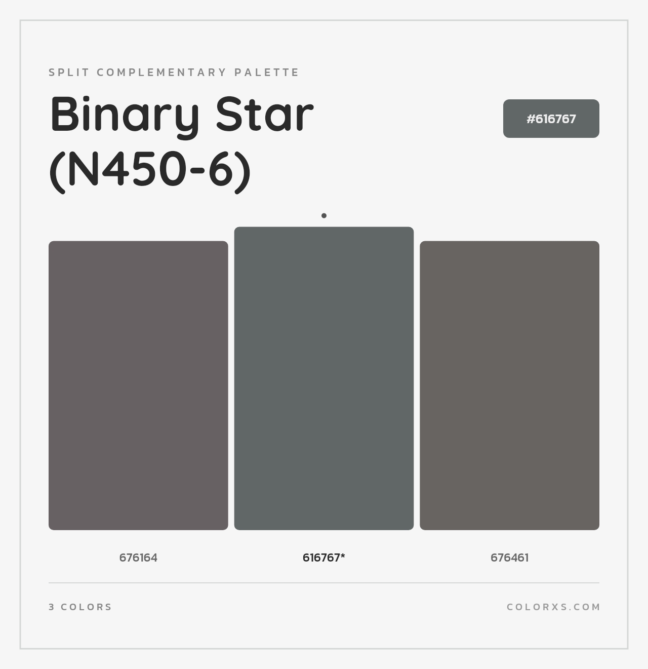 Binary Star (N450-6) - Split-Complementary Color Palette