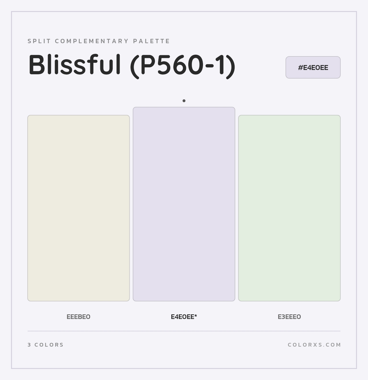 Blissful (P560-1) - Split-Complementary Color Palette