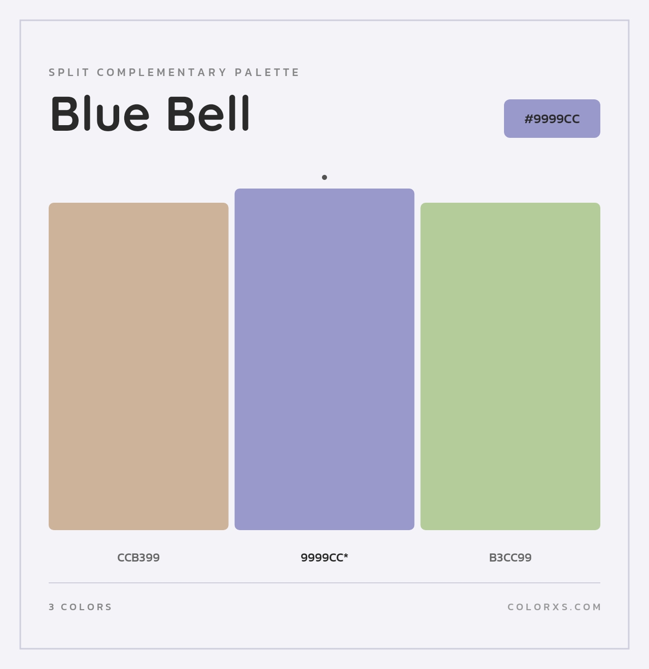 Blue Bell - Split-Complementary Color Palette