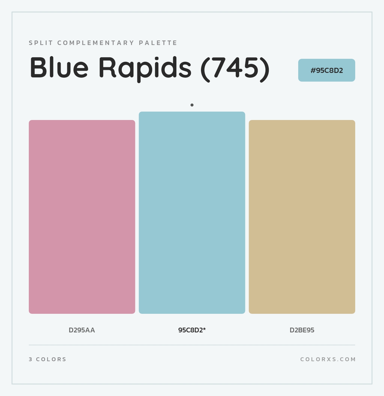 Blue Rapids (745) - Split-Complementary Color Palette