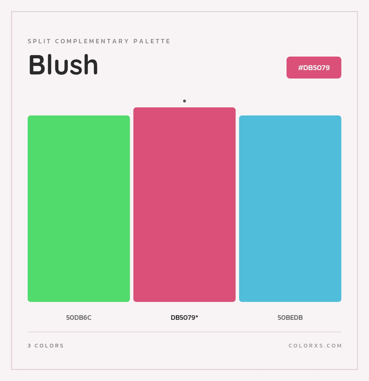 Blush - Split-Complementary Color Palette