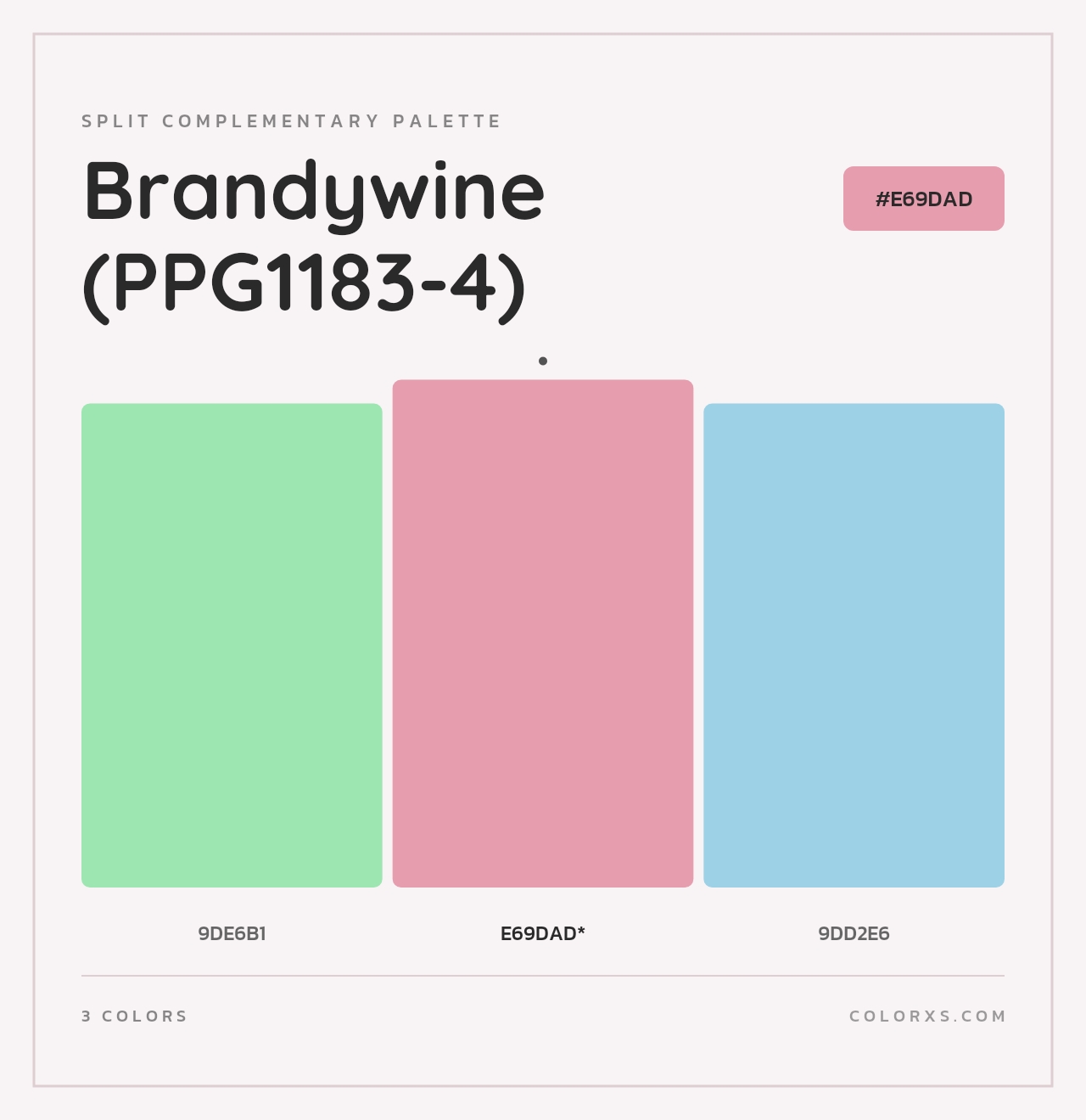 Brandywine (PPG1183-4) - Split-Complementary Color Palette
