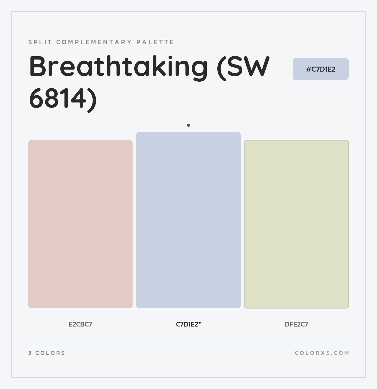 Breathtaking (SW 6814) - Split-Complementary Color Palette