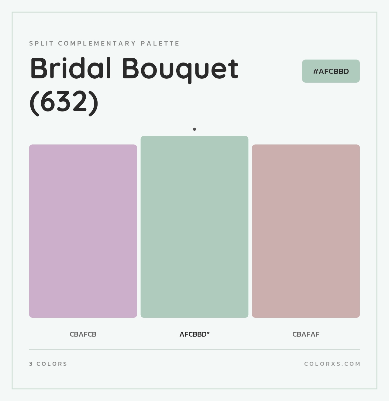 Bridal Bouquet (632) - Split-Complementary Color Palette