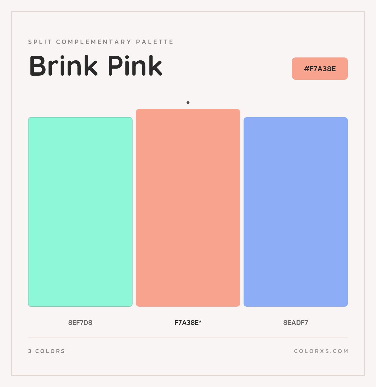 Brink Pink - Split-Complementary Color Palette
