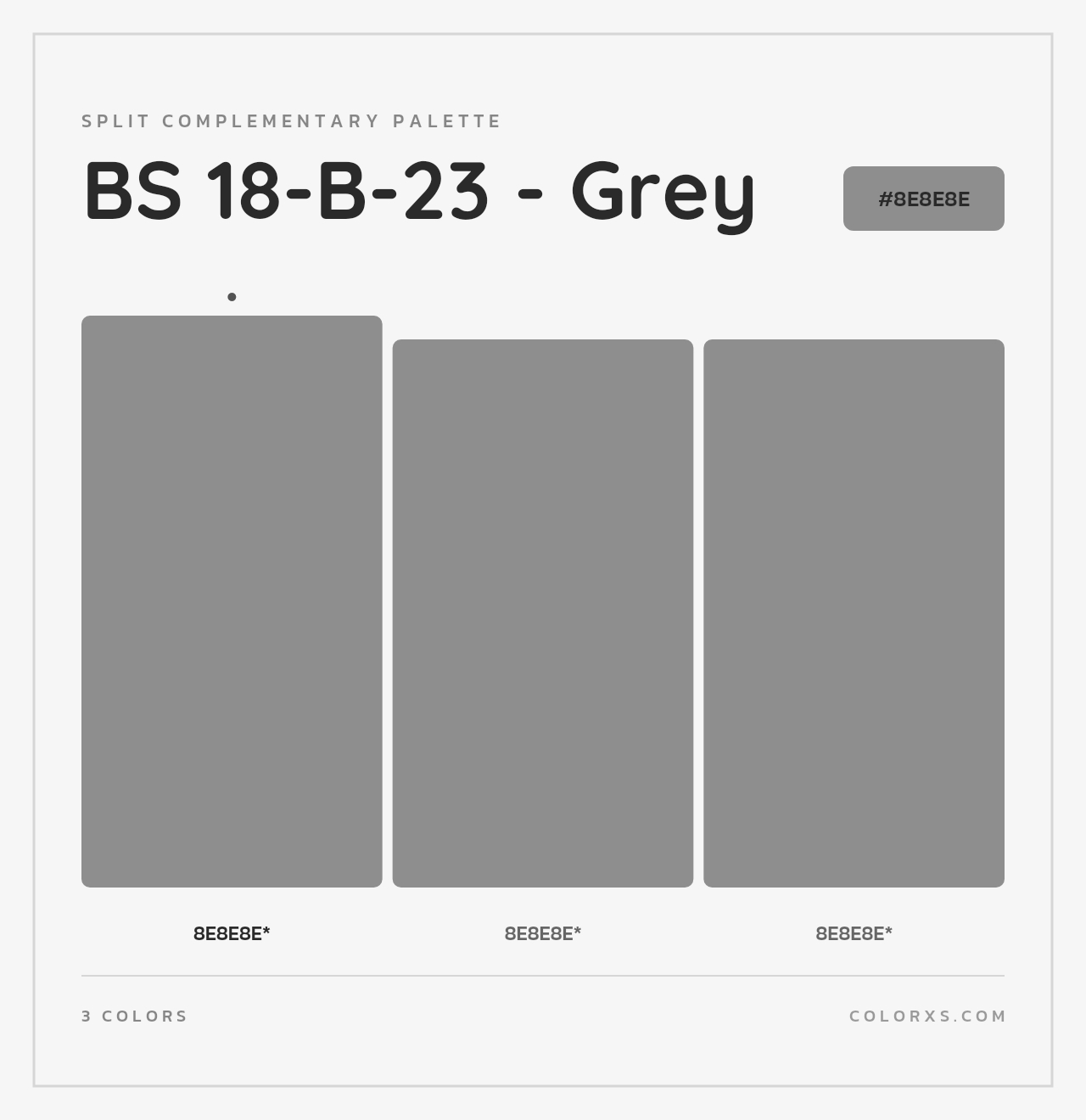 BS 18-B-23 - Grey - Split-Complementary Color Palette