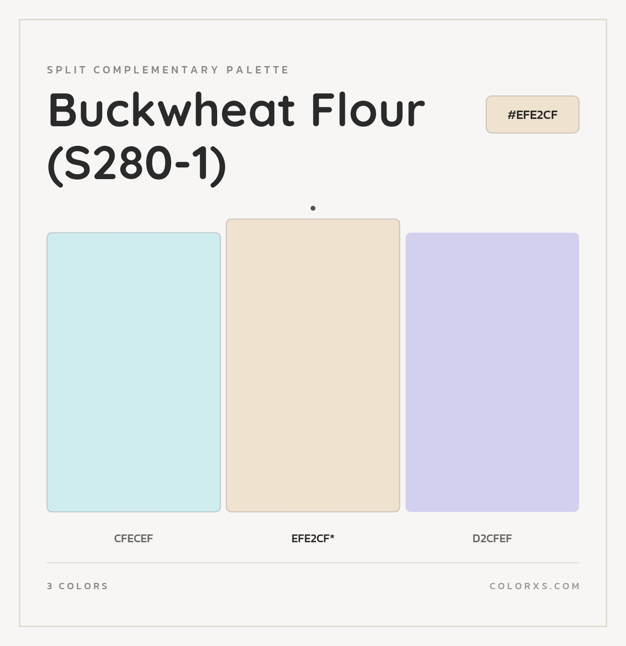 Buckwheat Flour (S280-1) - Split-Complementary Color Palette