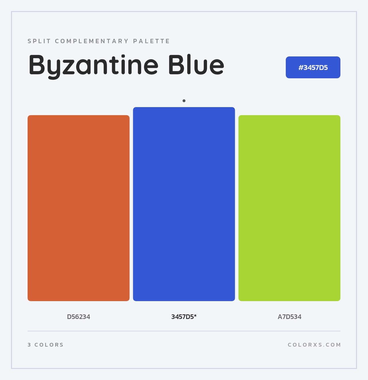 Byzantine Blue - Split-Complementary Color Palette