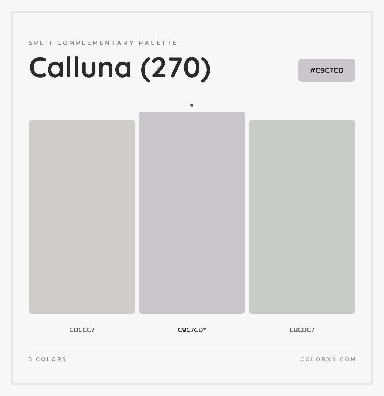 Calluna (270) - Split-Complementary Color Palette