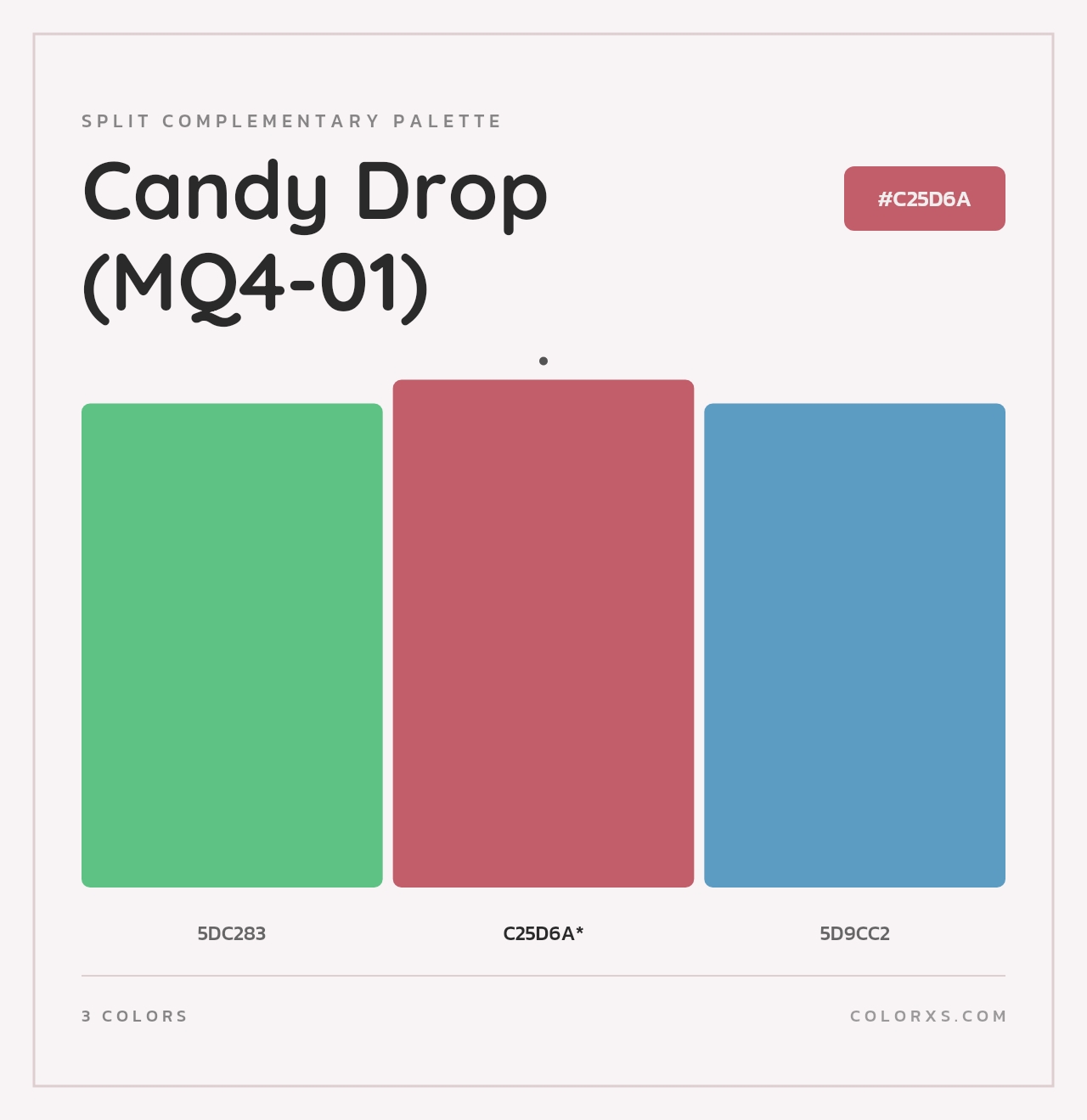 Candy Drop (MQ4-01) - Split-Complementary Color Palette
