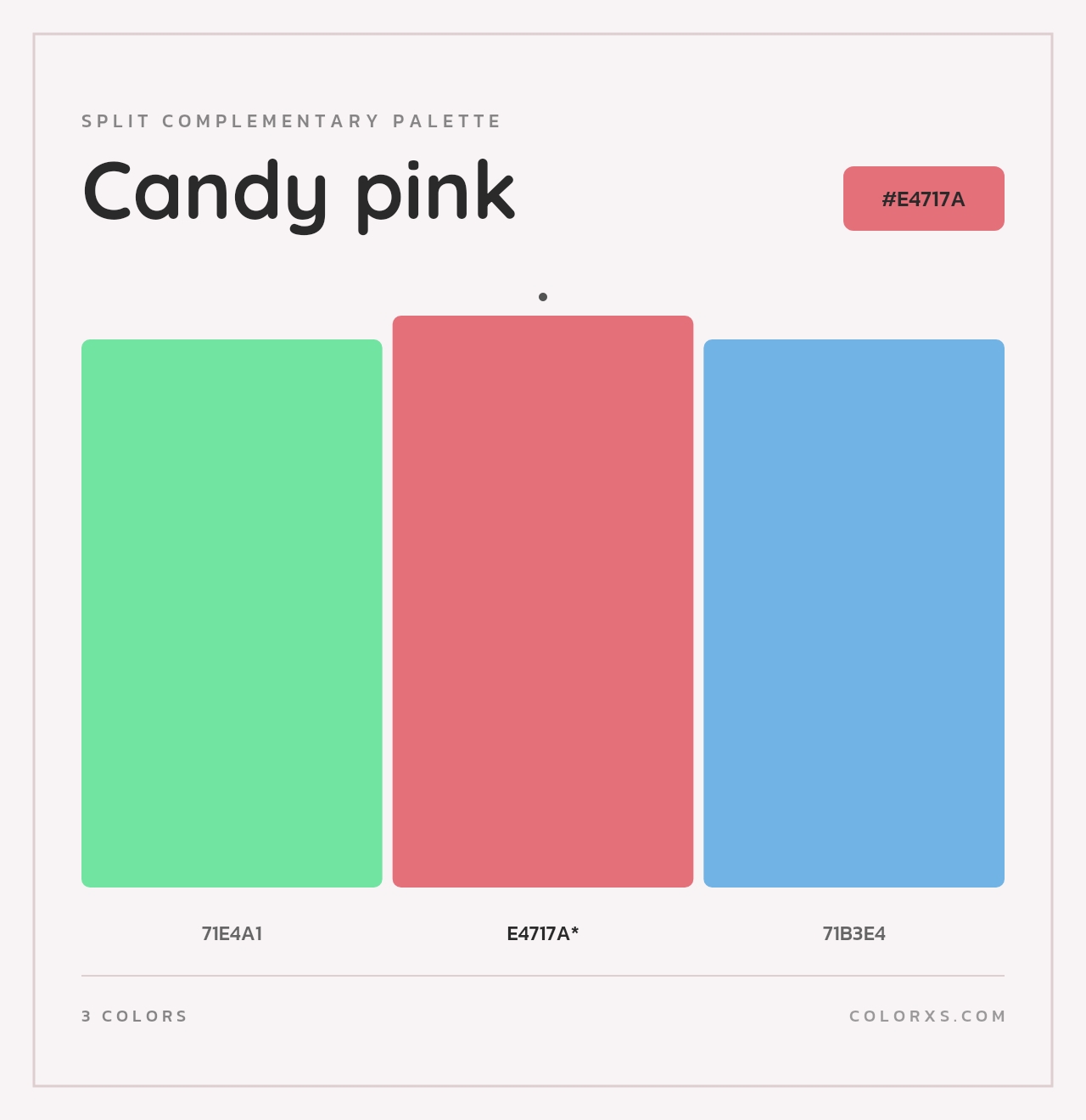 Candy pink - Split-Complementary Color Palette