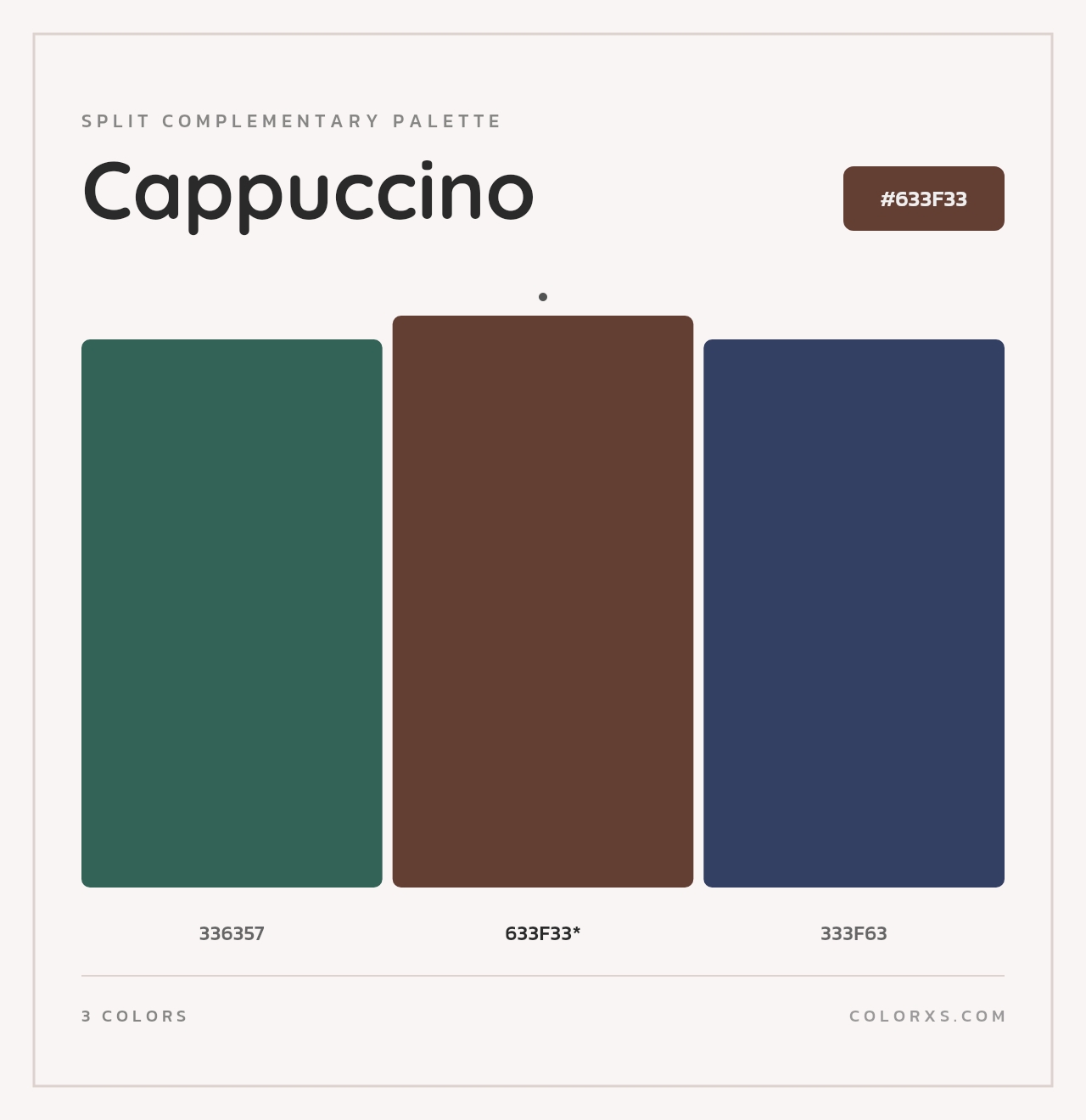 Cappuccino - Split-Complementary Color Palette