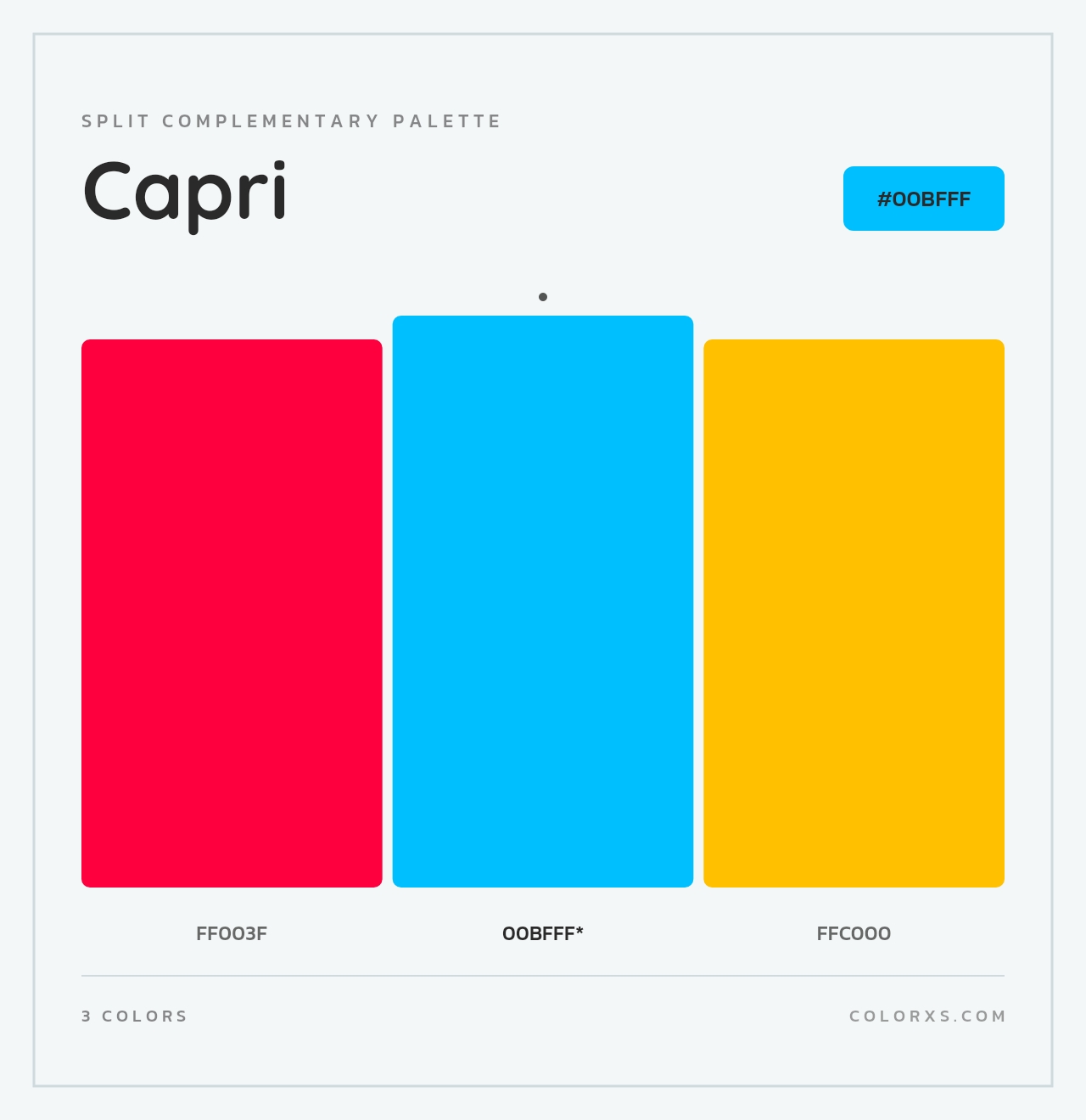 Capri - Split-Complementary Color Palette