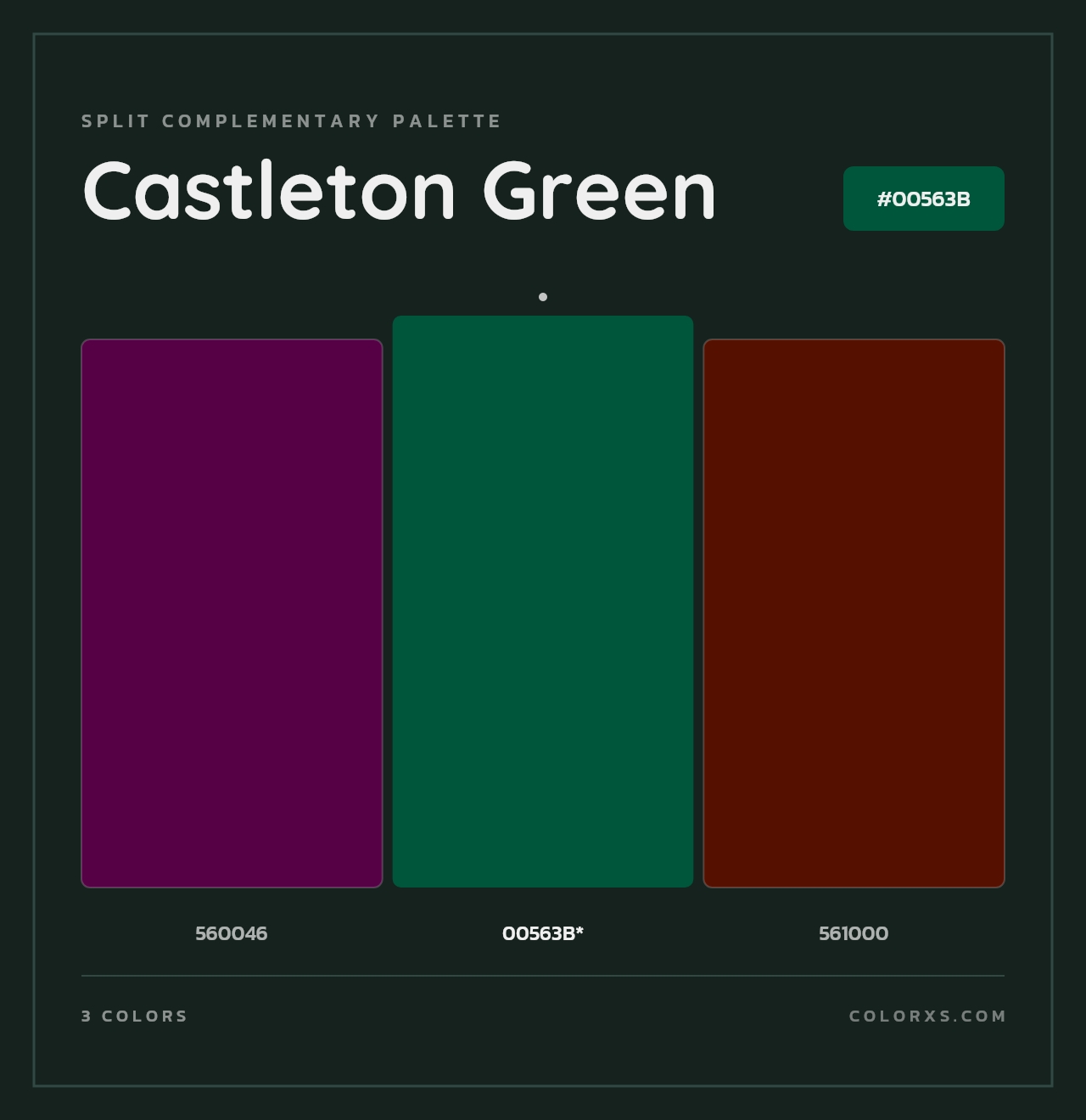 Castleton Green - Split-Complementary Color Palette