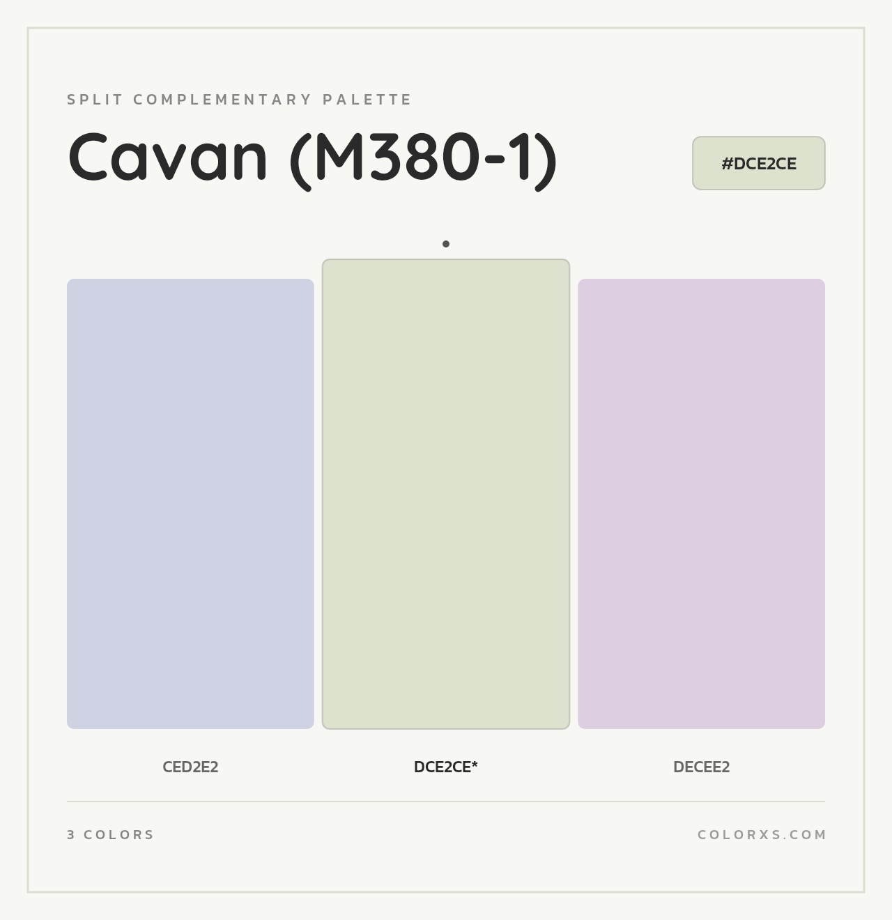Cavan (M380-1) - Split-Complementary Color Palette
