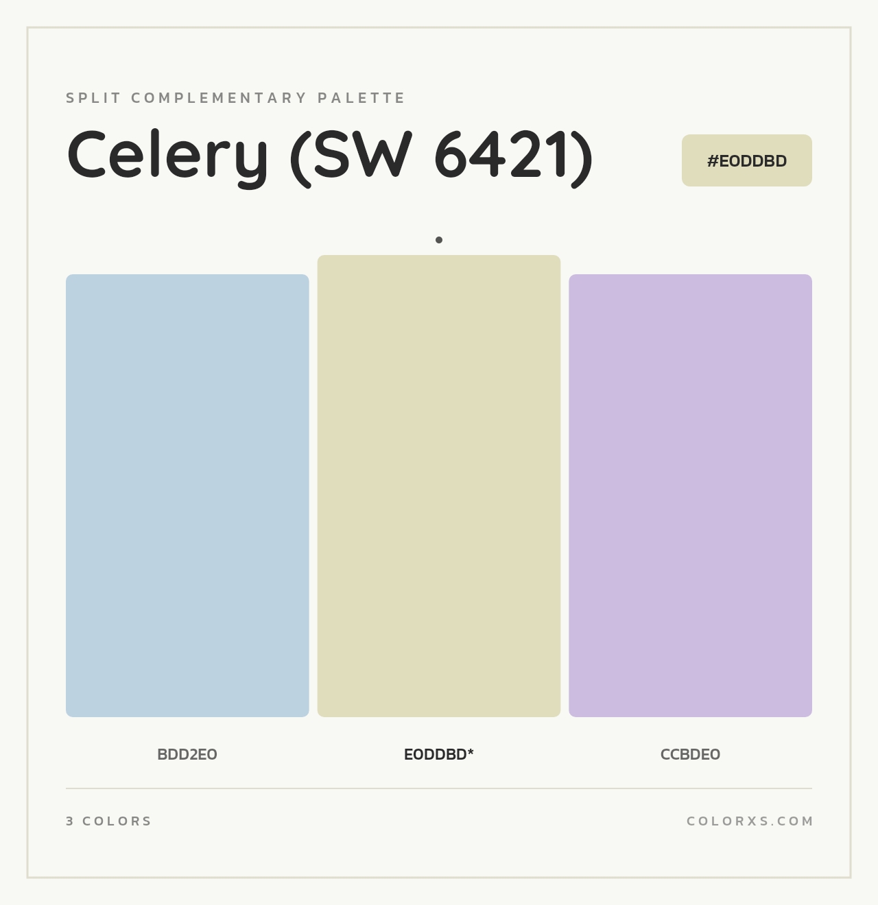 Celery (SW 6421) - Split-Complementary Color Palette