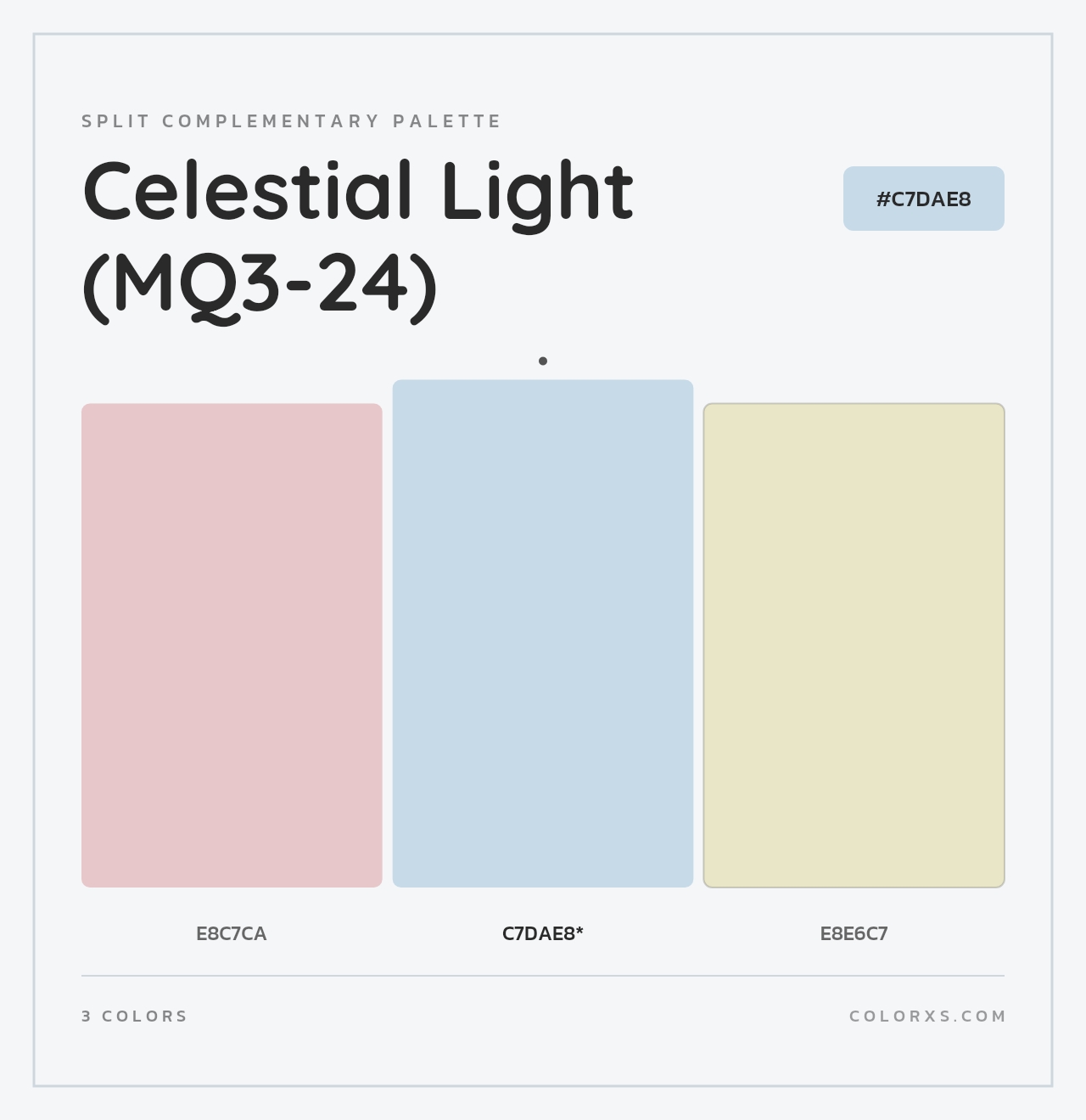 Celestial Light (MQ3-24) - Split-Complementary Color Palette