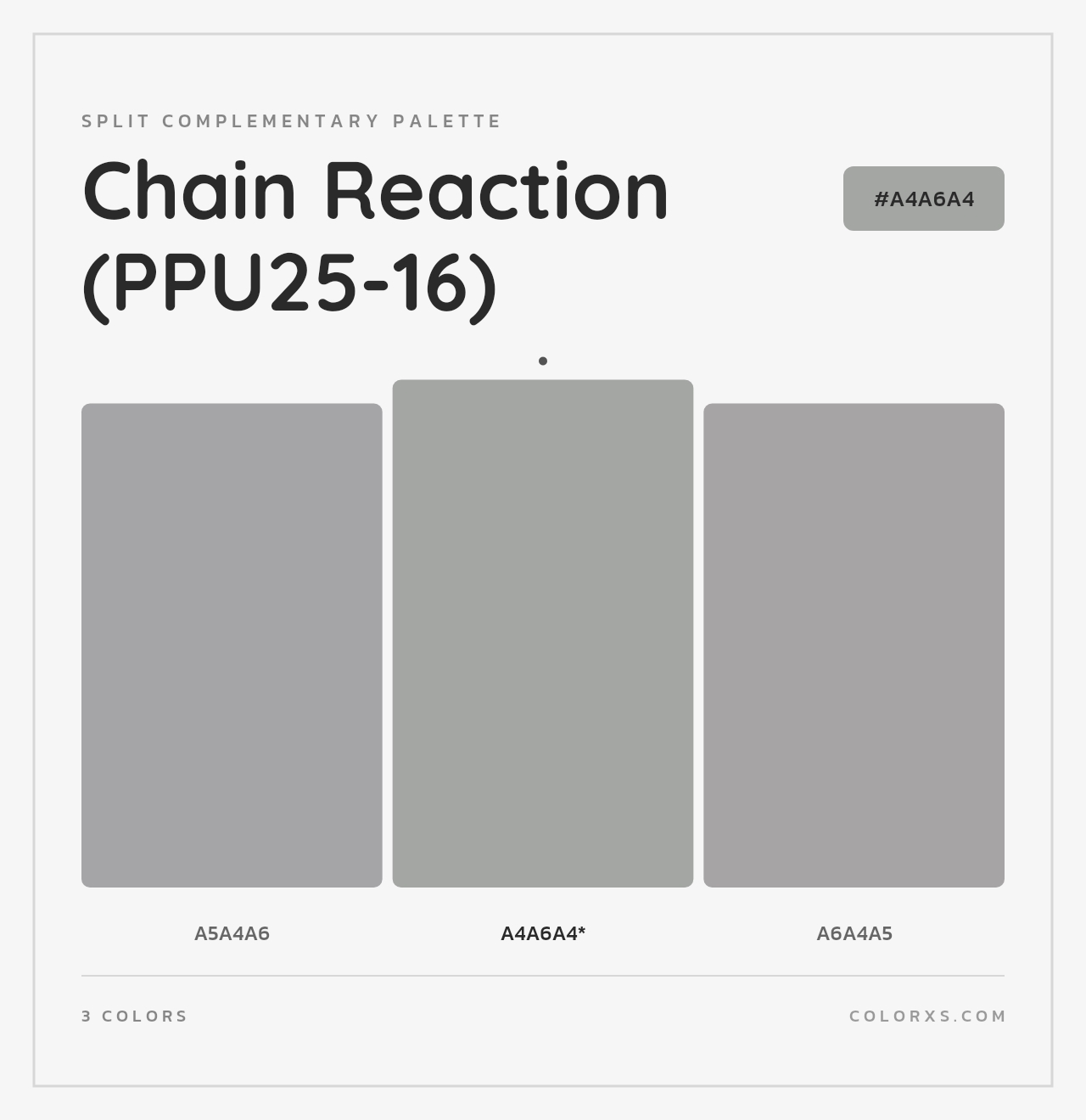 Chain Reaction (PPU25-16) - Split-Complementary Color Palette