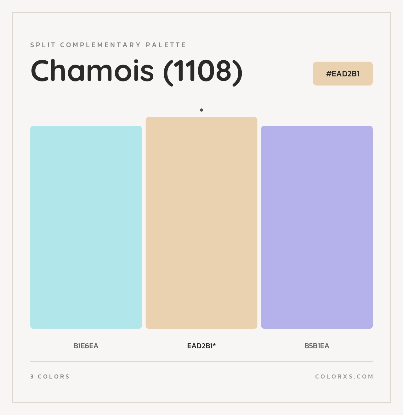 Chamois (1108) - Split-Complementary Color Palette