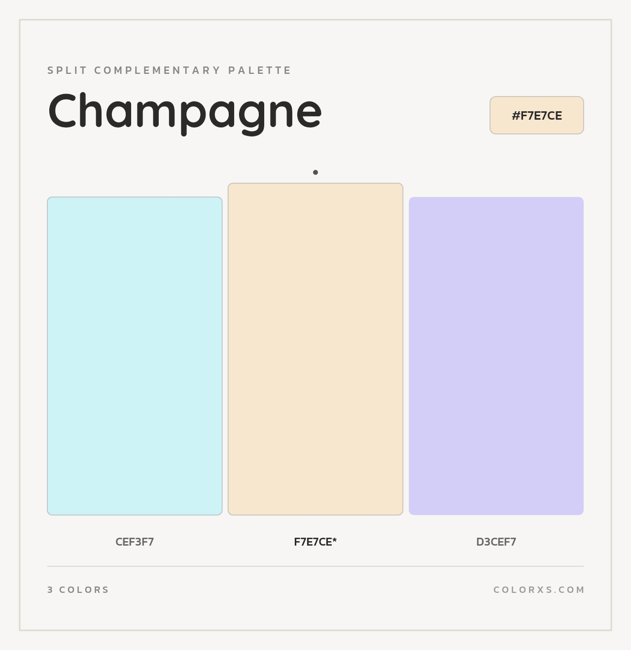 Champagne - Split-Complementary Color Palette