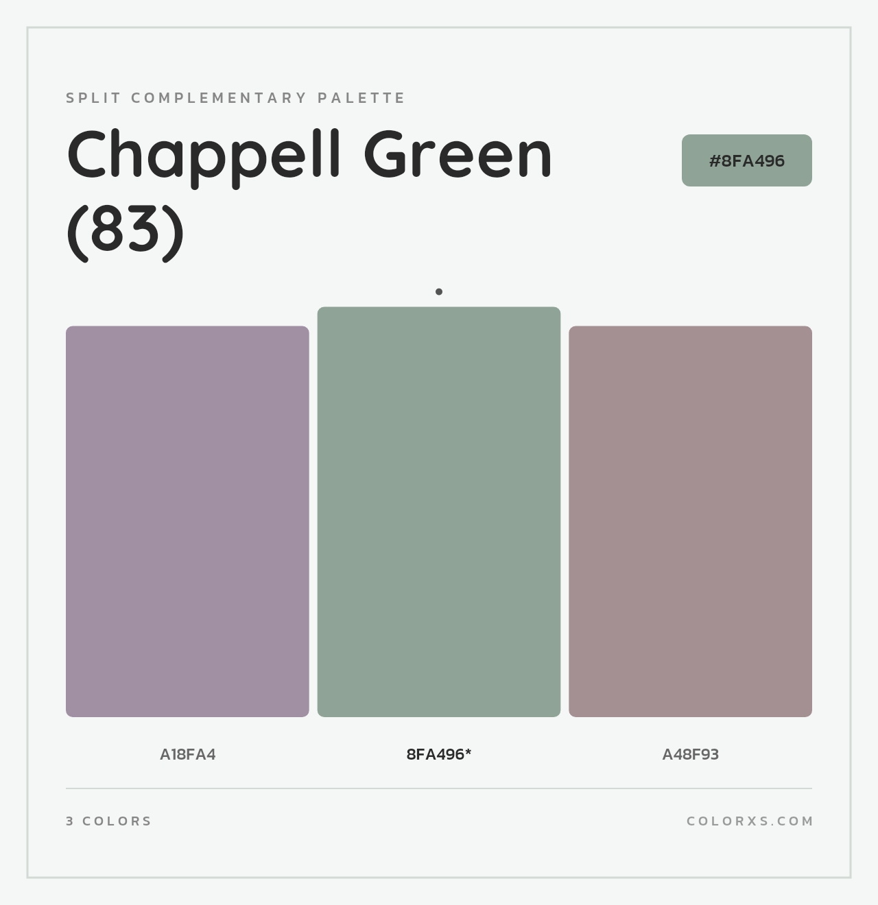 Chappell Green (83) - Split-Complementary Color Palette