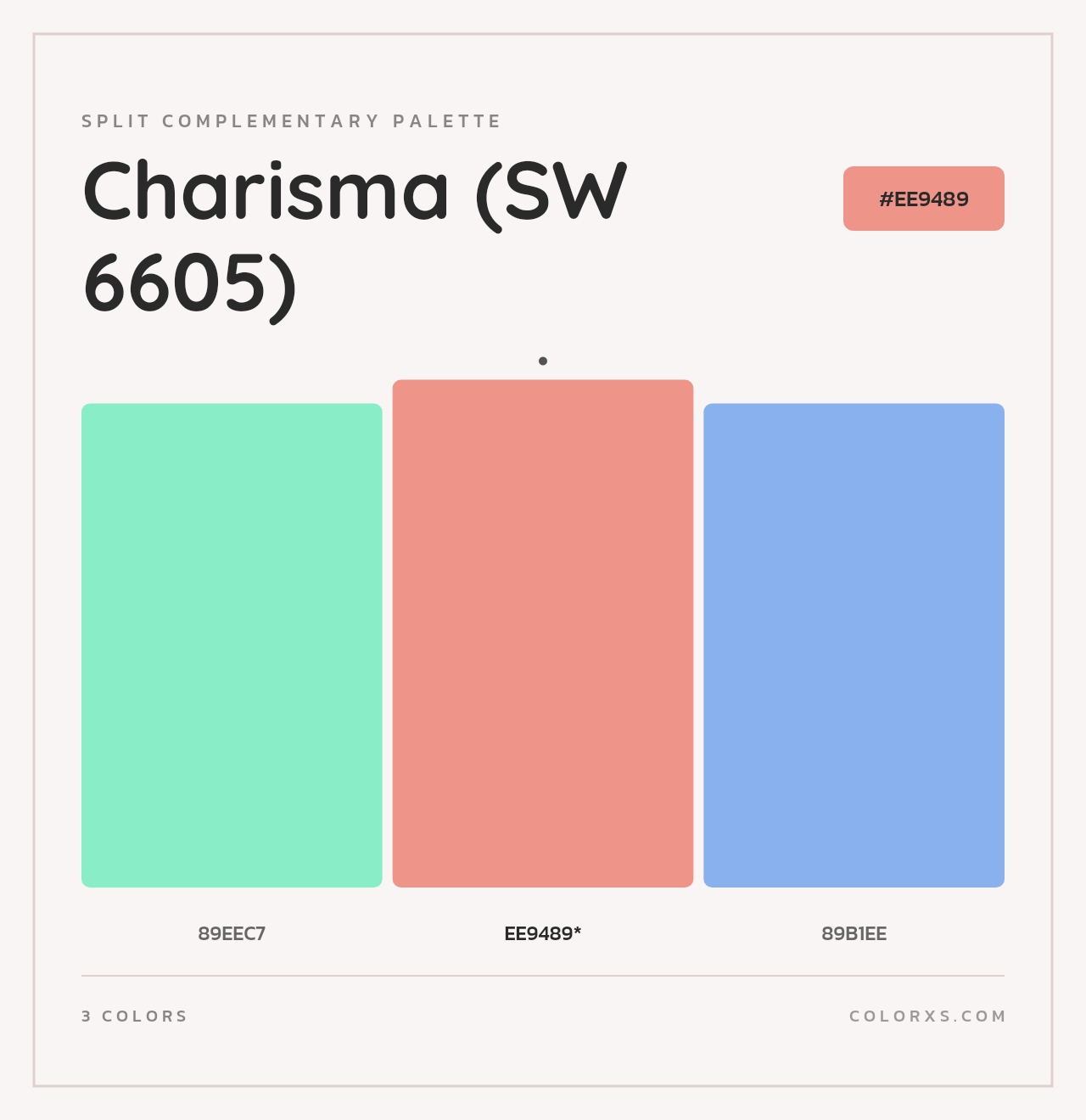 Charisma (SW 6605) - Split-Complementary Color Palette