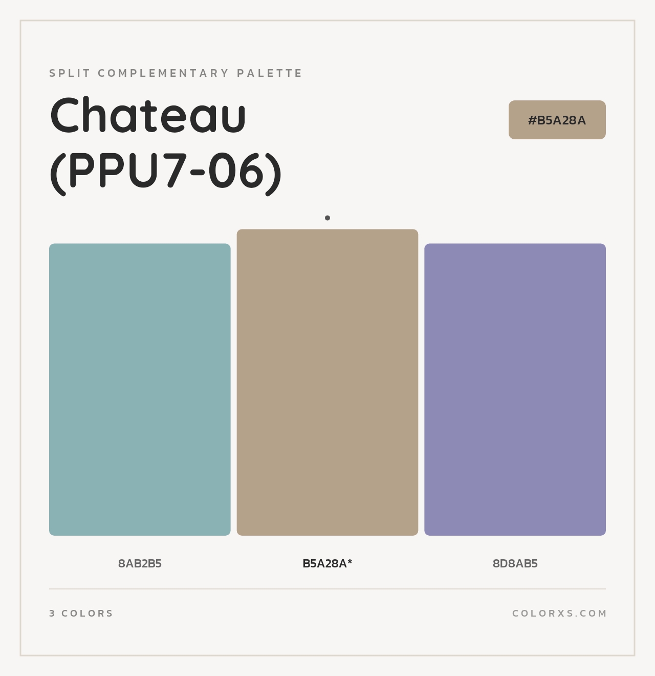 Chateau (PPU7-06) - Split-Complementary Color Palette