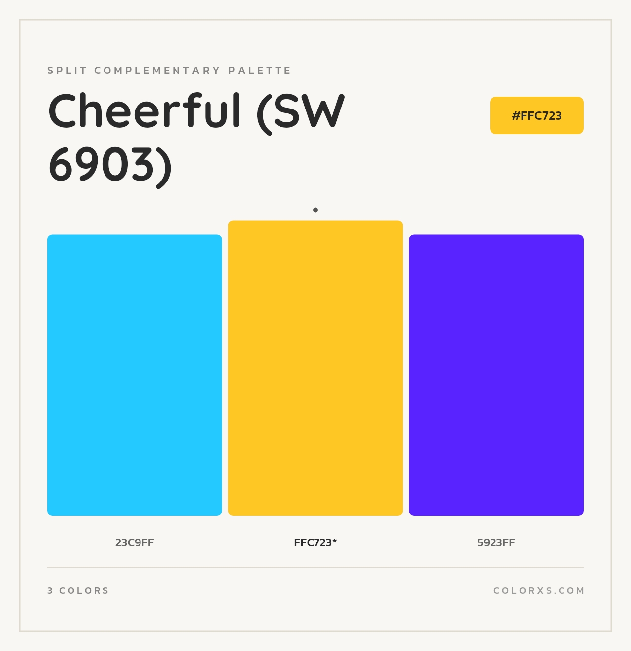Cheerful (SW 6903) - Split-Complementary Color Palette