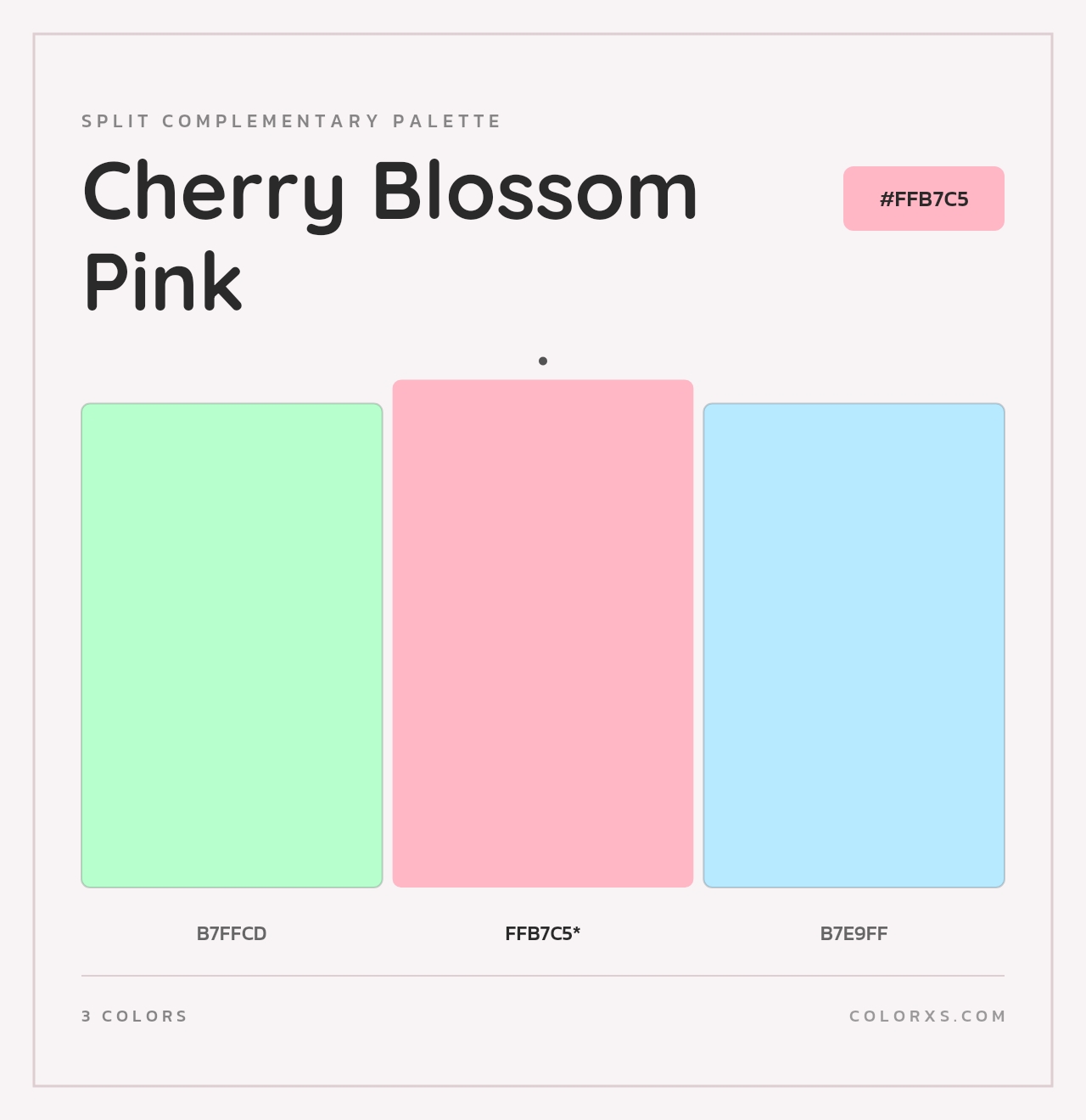 Cherry Blossom Pink - Split-Complementary Color Palette