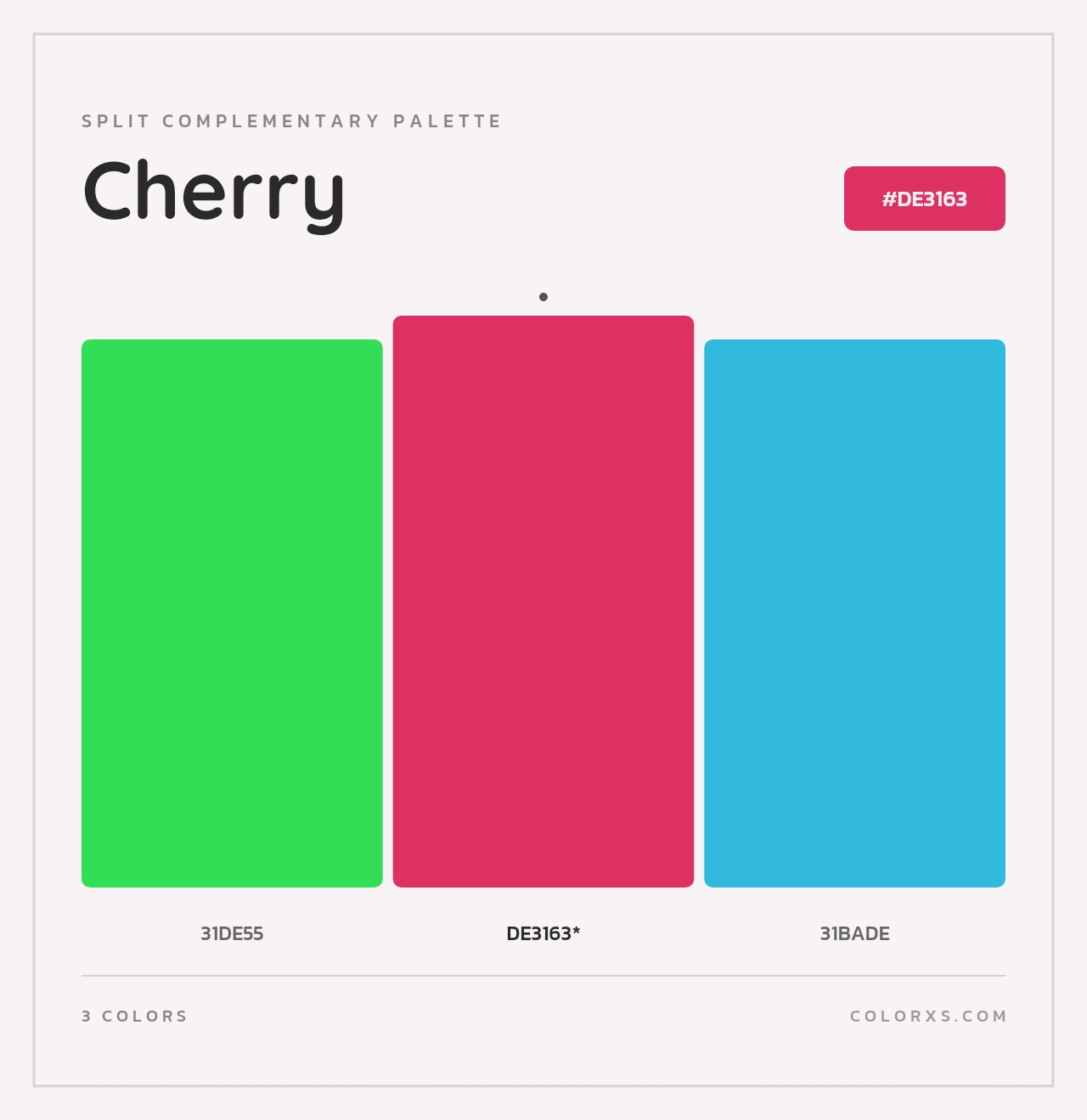 Cherry - Split-Complementary Color Palette