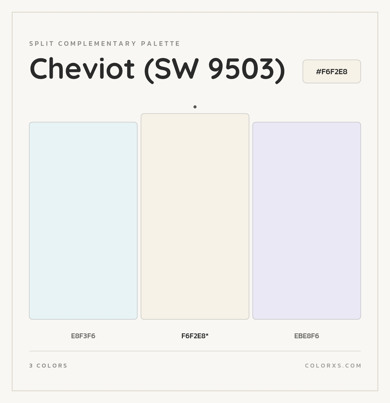 Cheviot (SW 9503) - Split-Complementary Color Palette