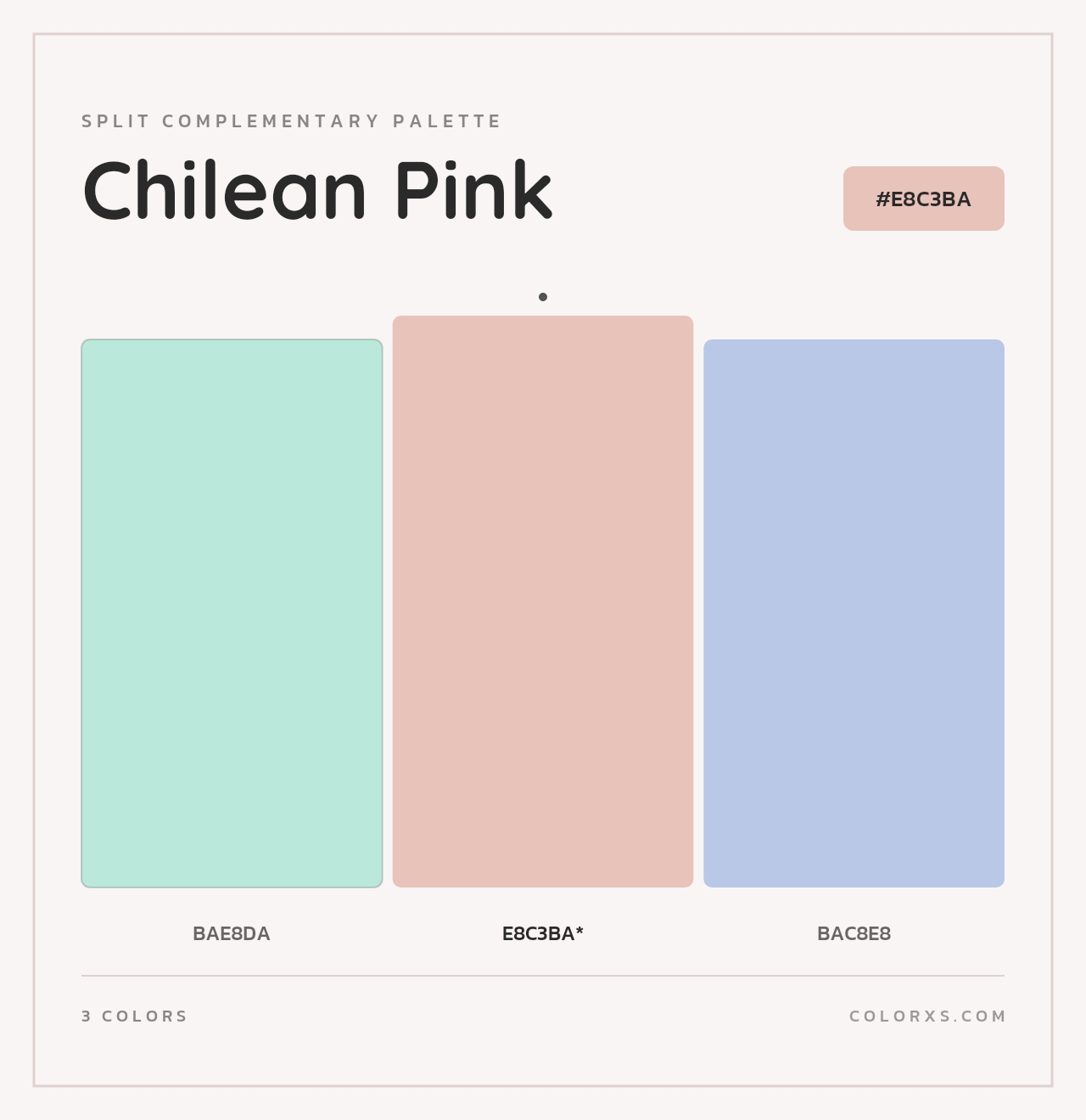 Chilean Pink - Split-Complementary Color Palette
