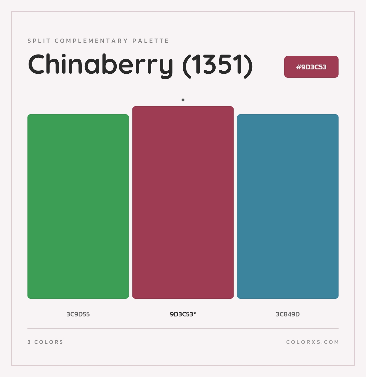 Chinaberry (1351) - Split-Complementary Color Palette