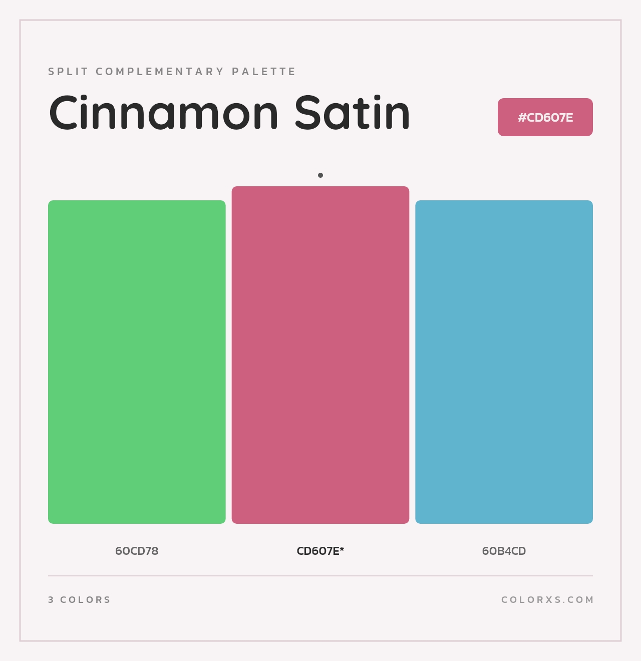 Cinnamon Satin - Split-Complementary Color Palette