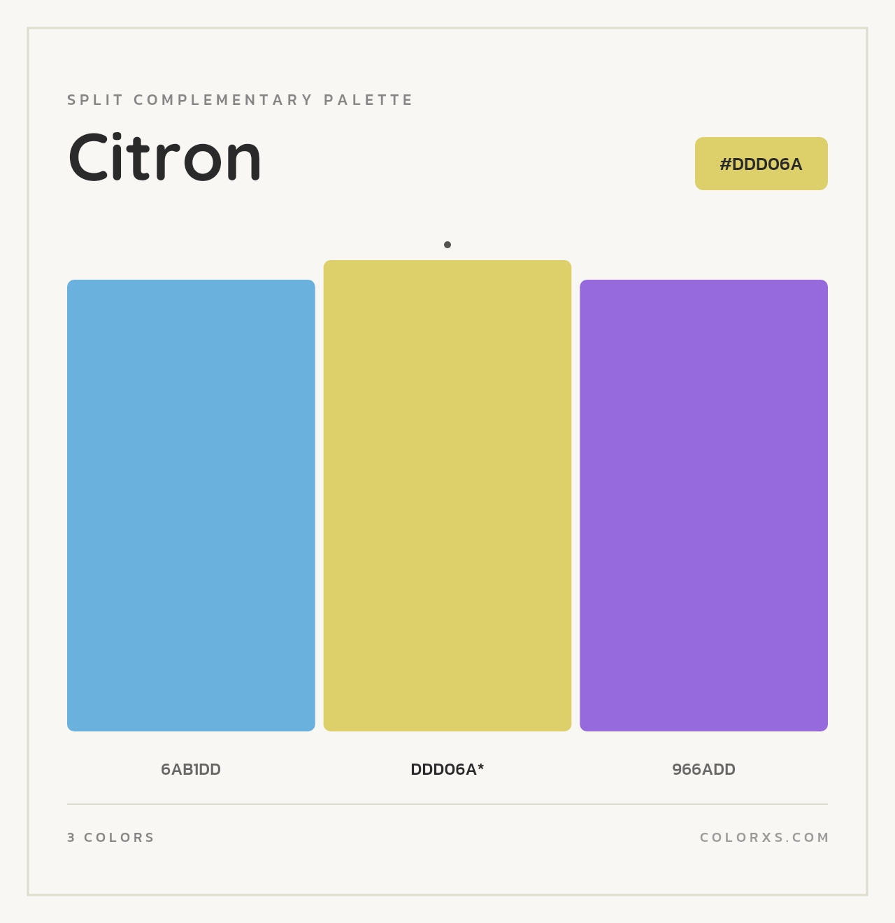 Citron - Split-Complementary Color Palette