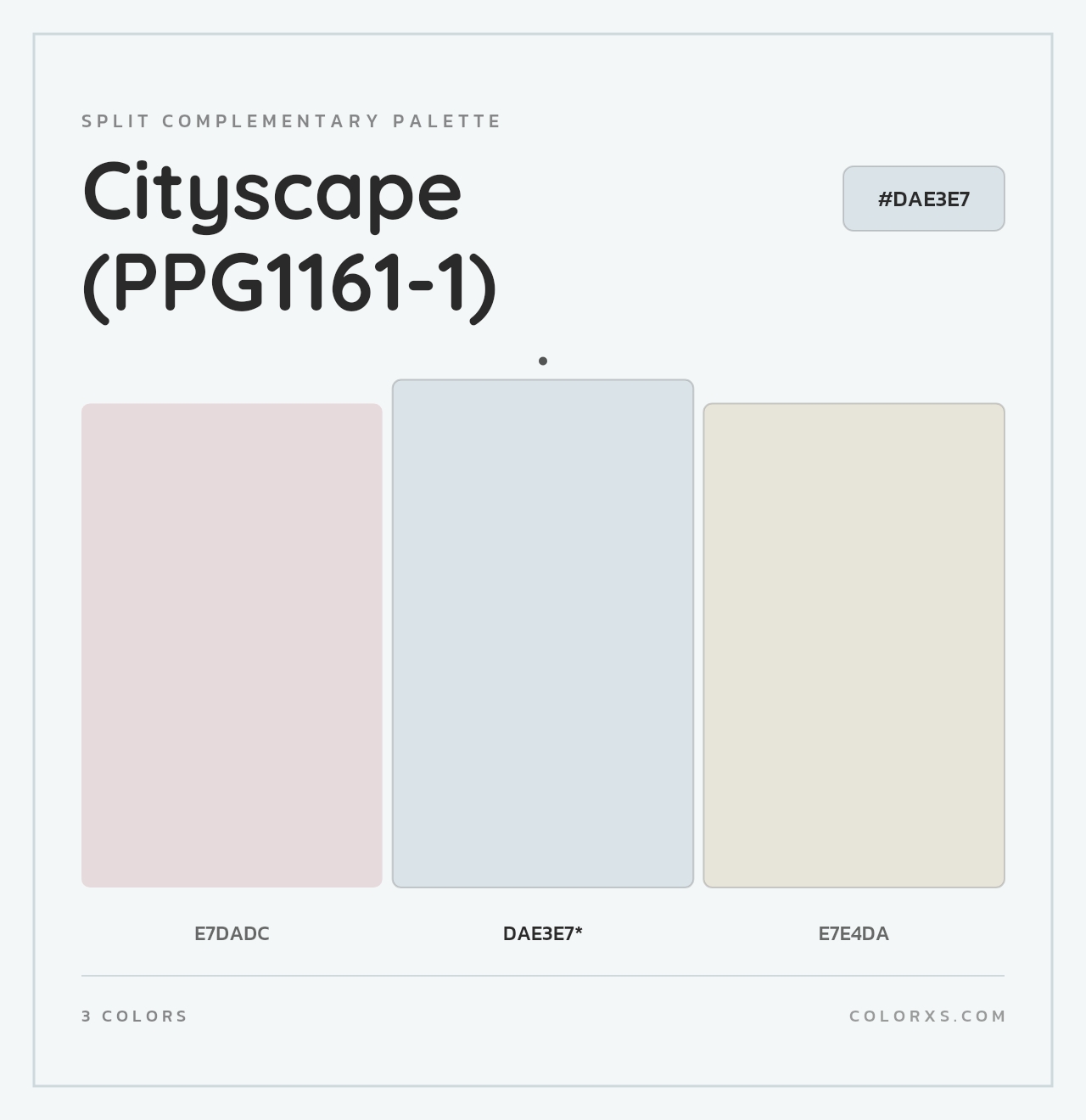 Cityscape (PPG1161-1) - Split-Complementary Color Palette