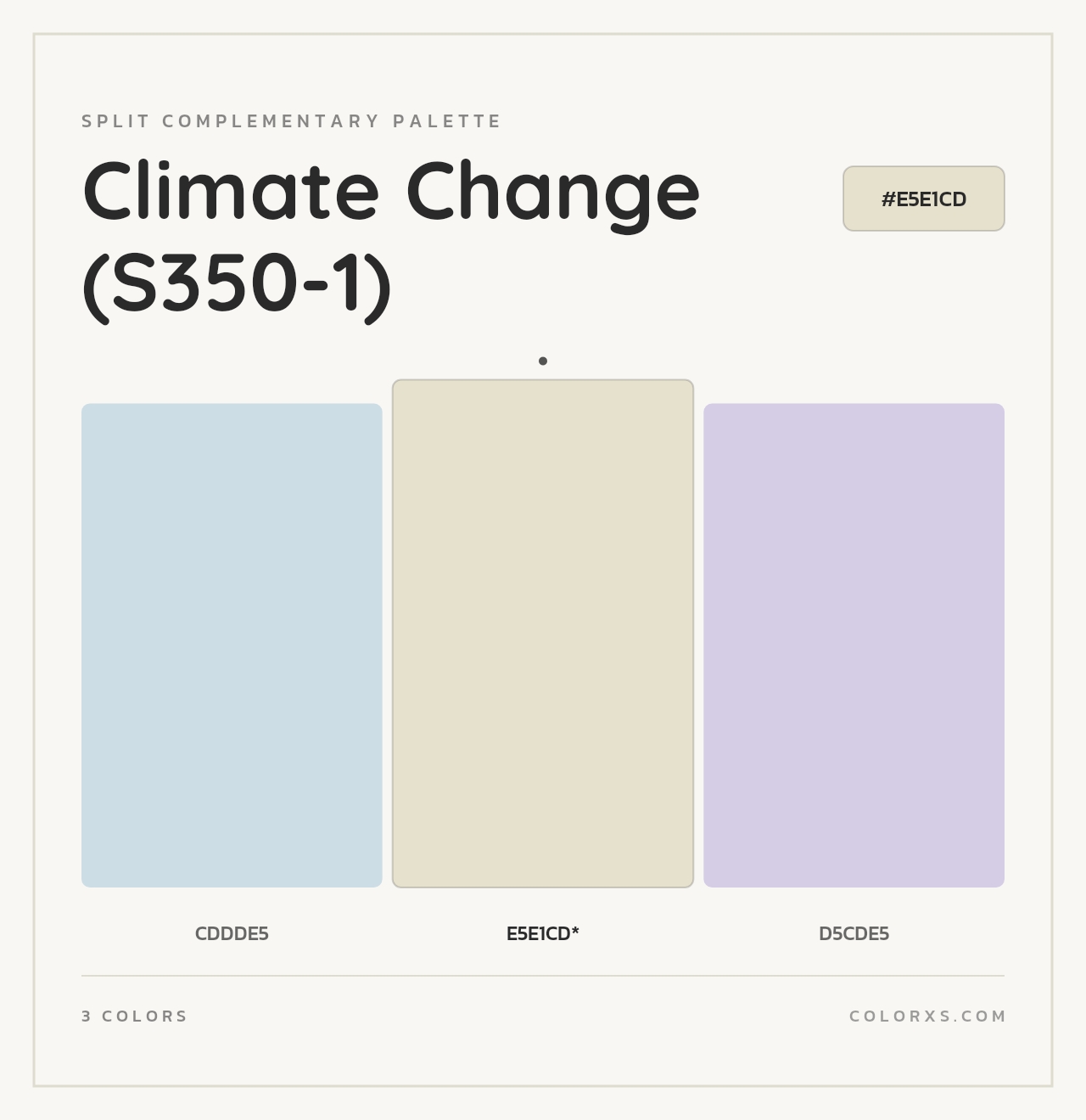 Climate Change (S350-1) - Split-Complementary Color Palette