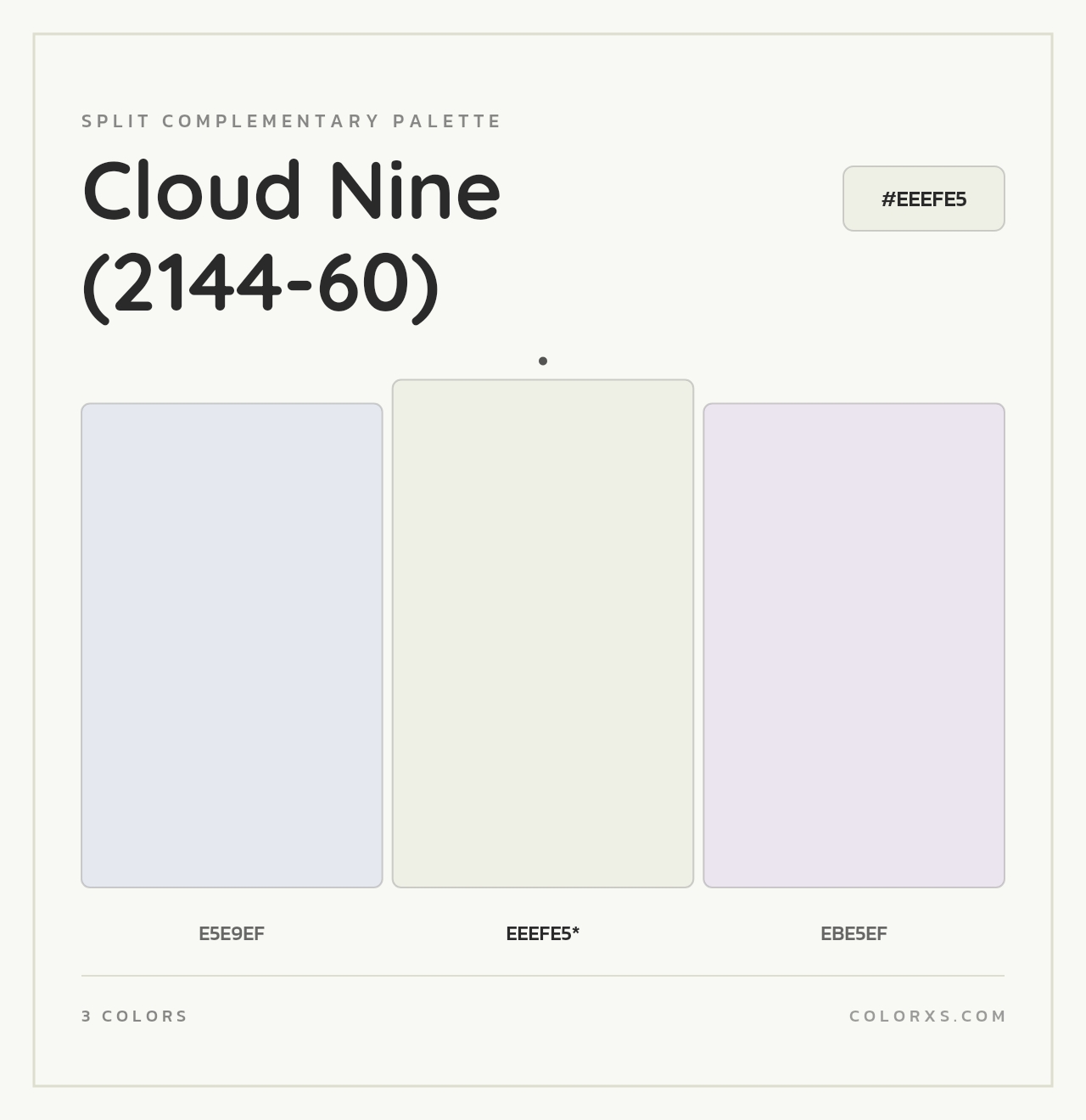 Cloud Nine (2144-60) - Split-Complementary Color Palette