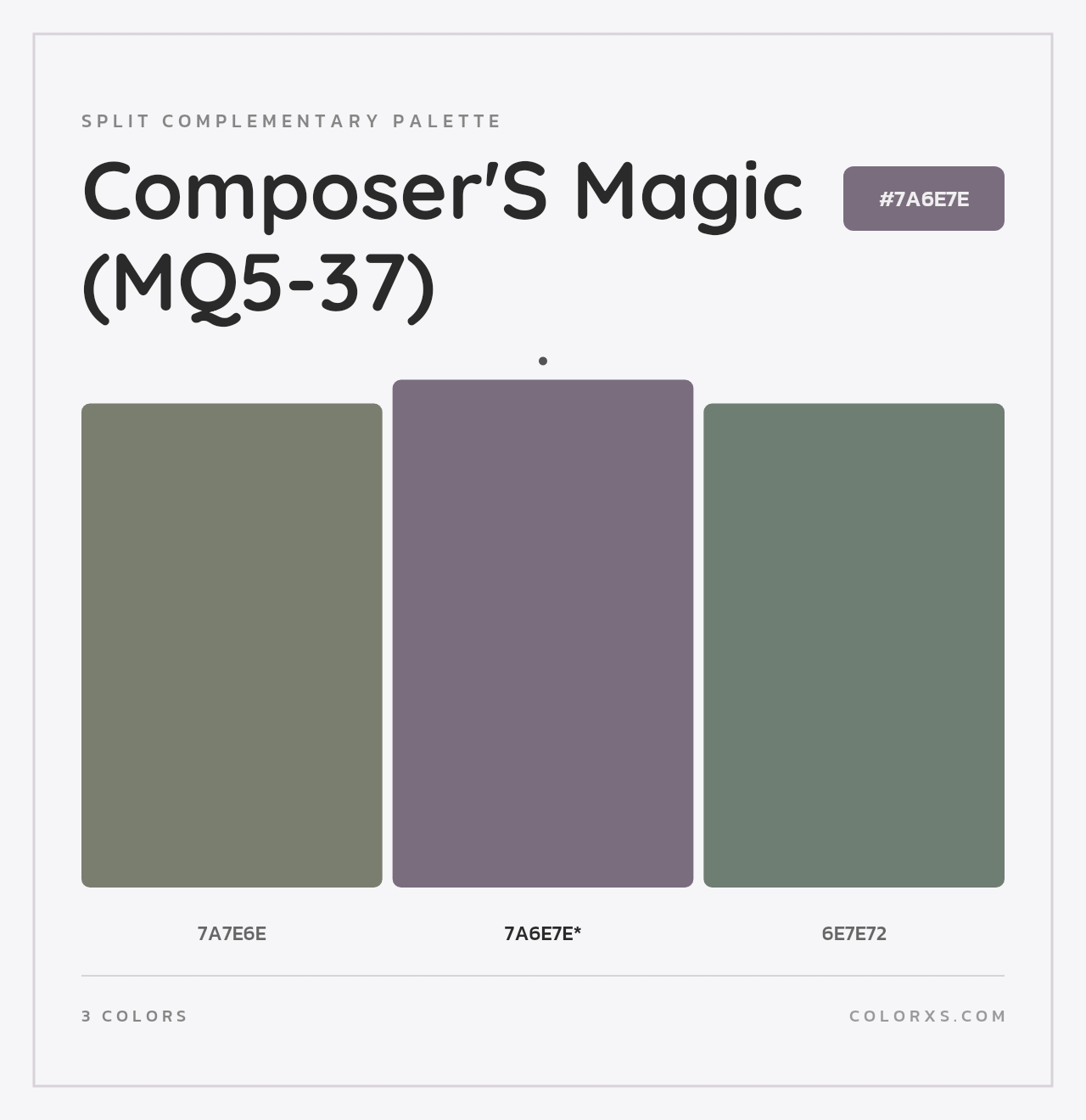 Composer'S Magic (MQ5-37) - Split-Complementary Color Palette
