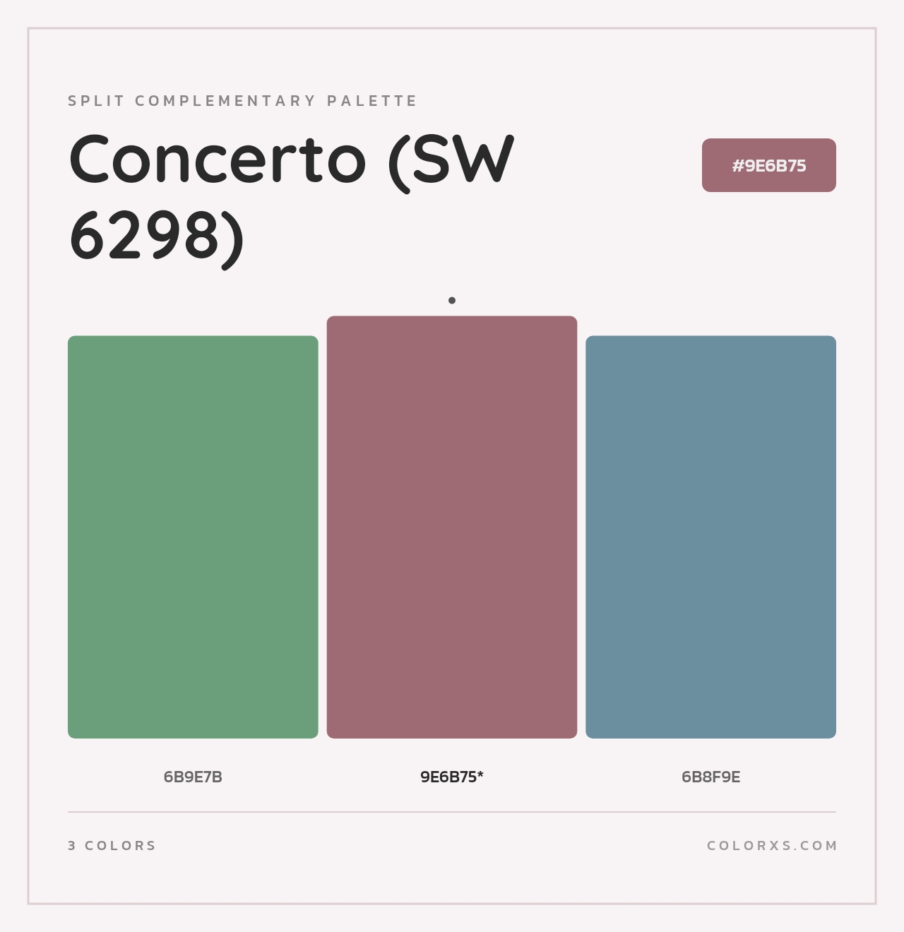 Concerto (SW 6298) - Split-Complementary Color Palette