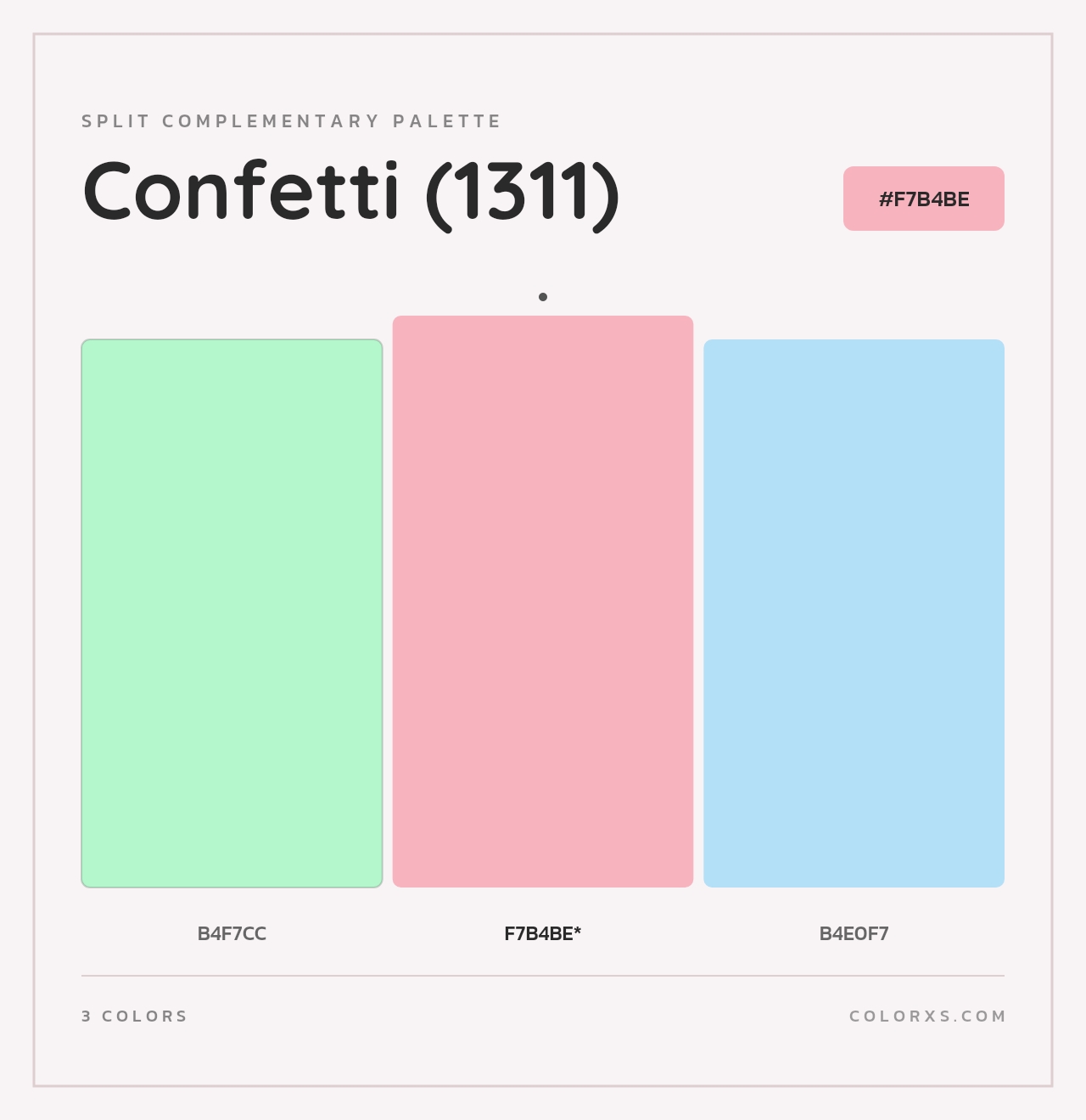 Confetti (1311) - Split-Complementary Color Palette
