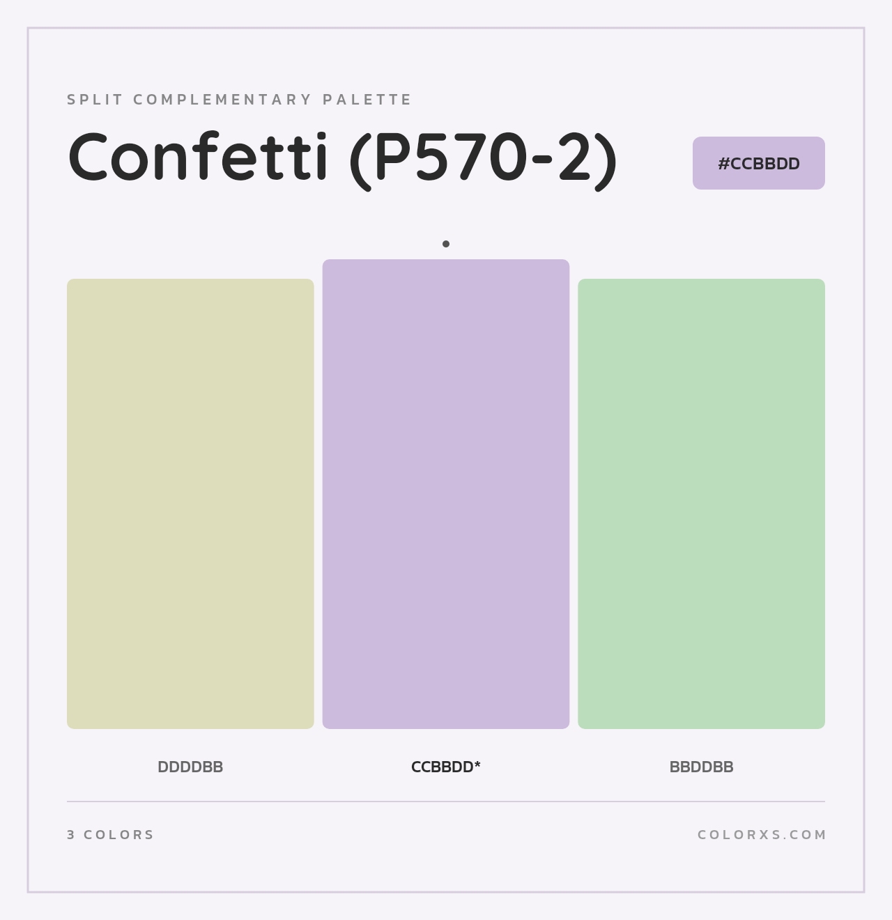 Confetti (P570-2) - Split-Complementary Color Palette