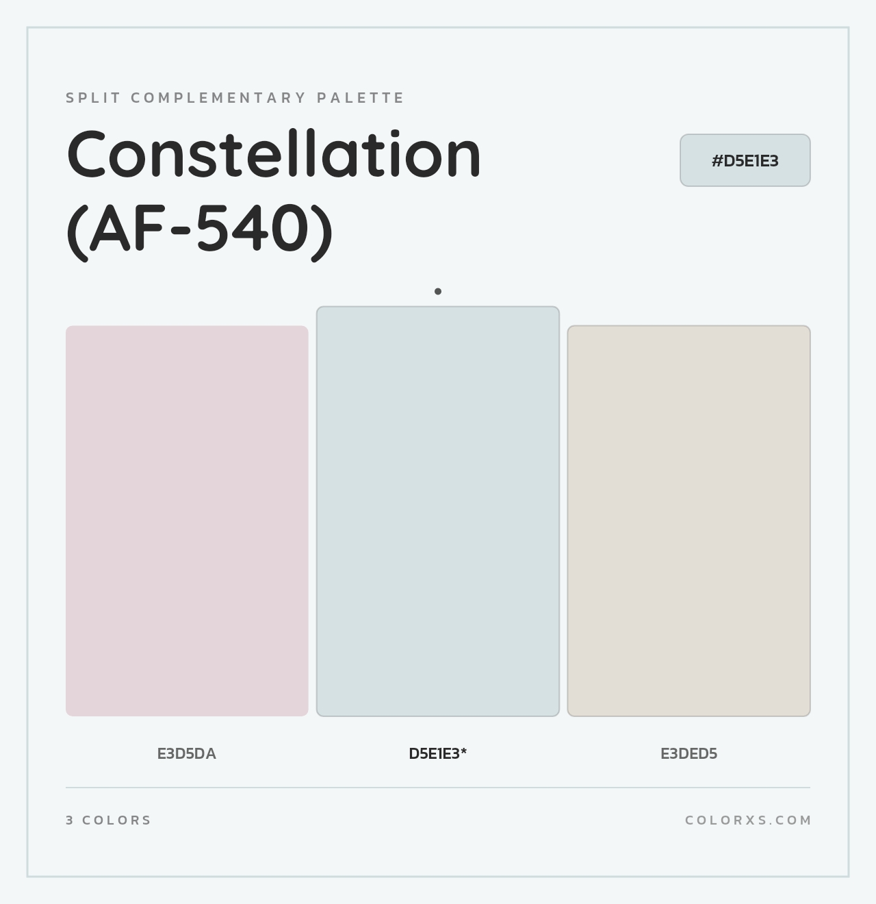 Constellation (AF-540) - Split-Complementary Color Palette